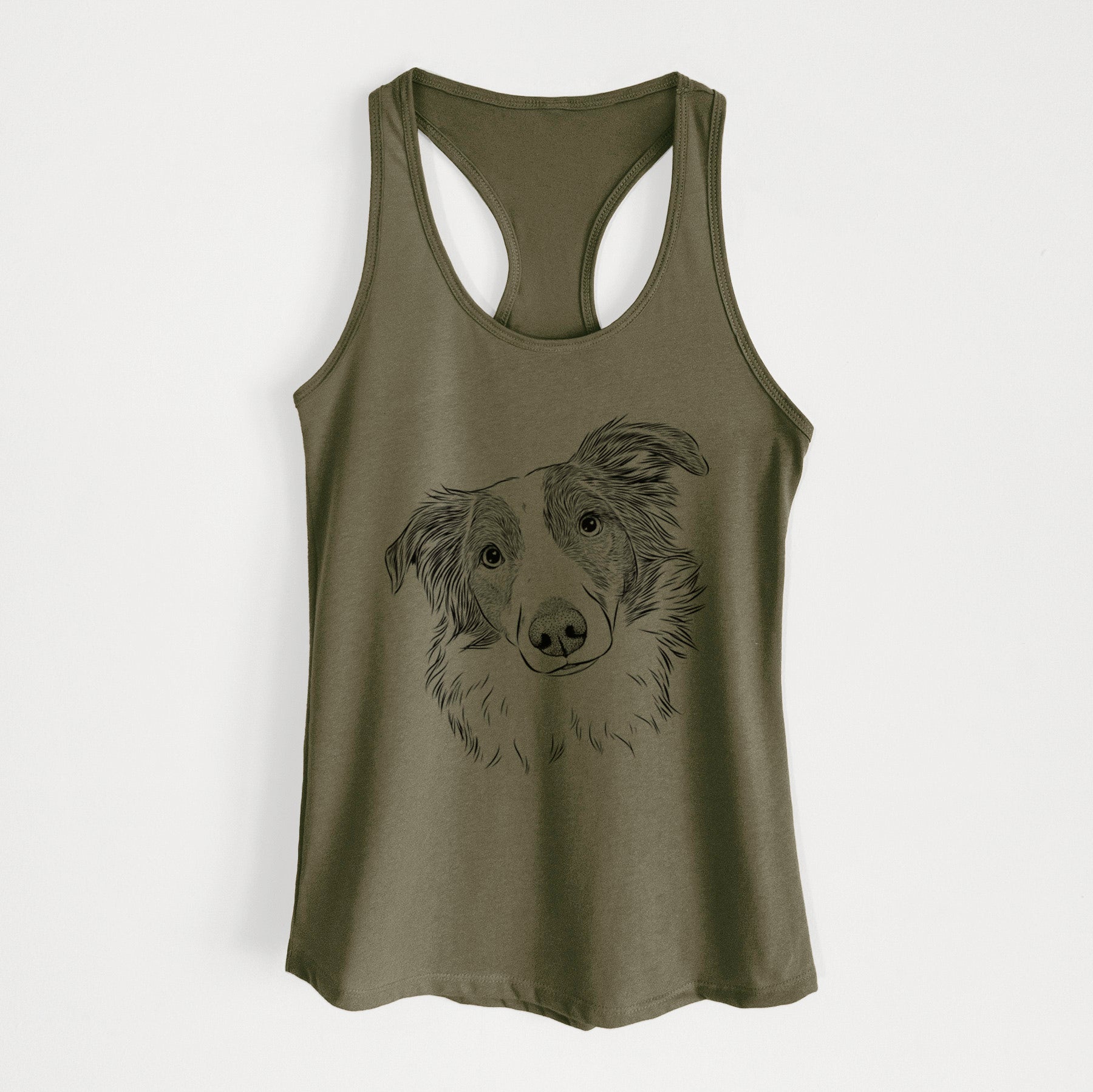 Cyclone the Australian Shepherd - Women's Racerback Tanktop