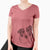 Bare Cyclone the Australian Shepherd - Women's V-neck Shirt