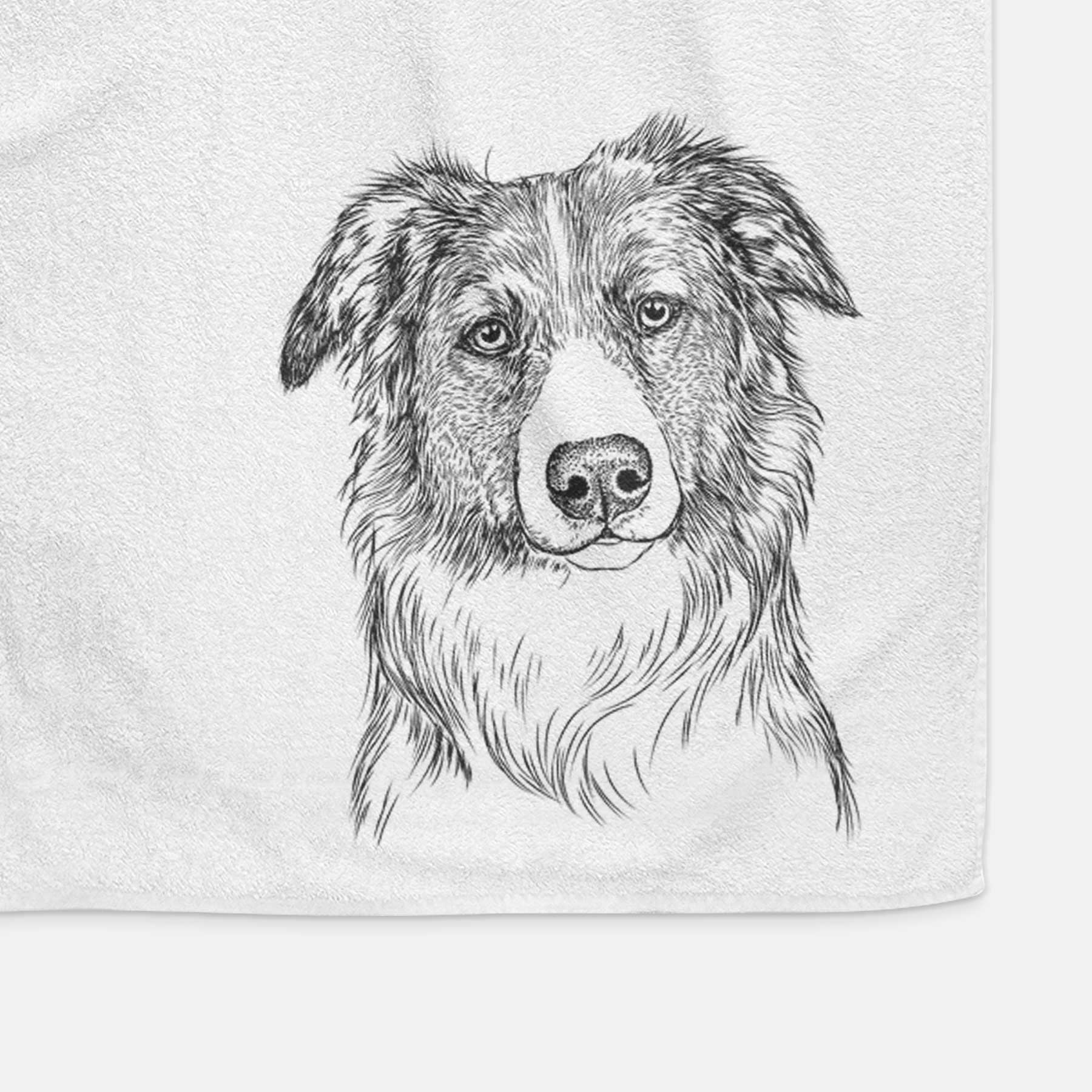 Cynder the English Shepherd Decorative Hand Towel