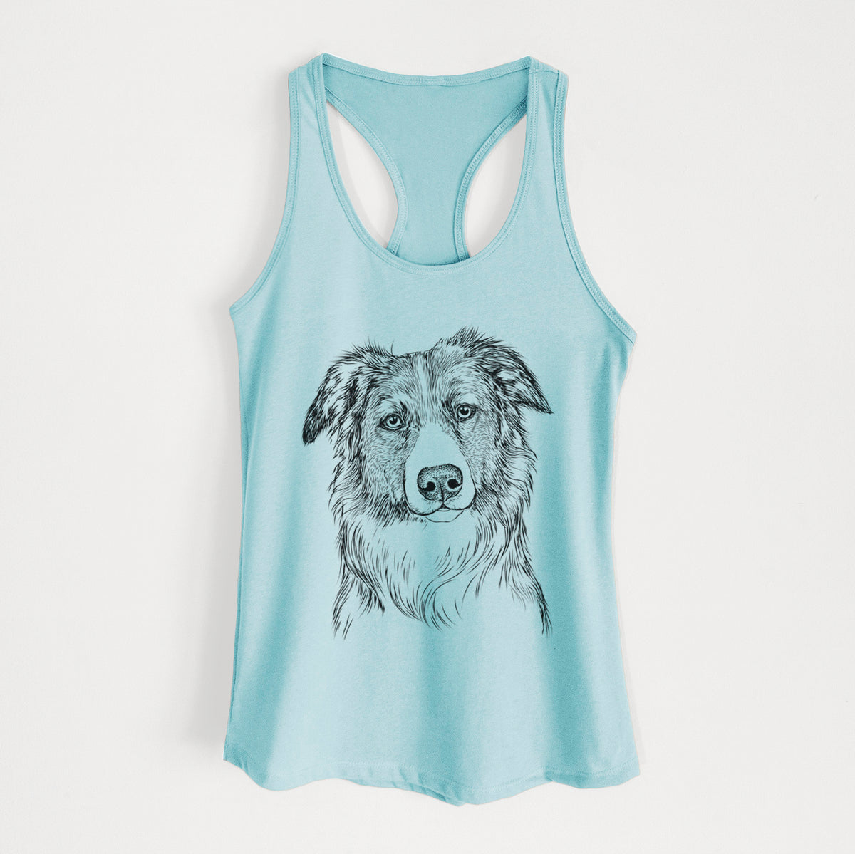 Cynder the English Shepherd - Women's Racerback Tanktop