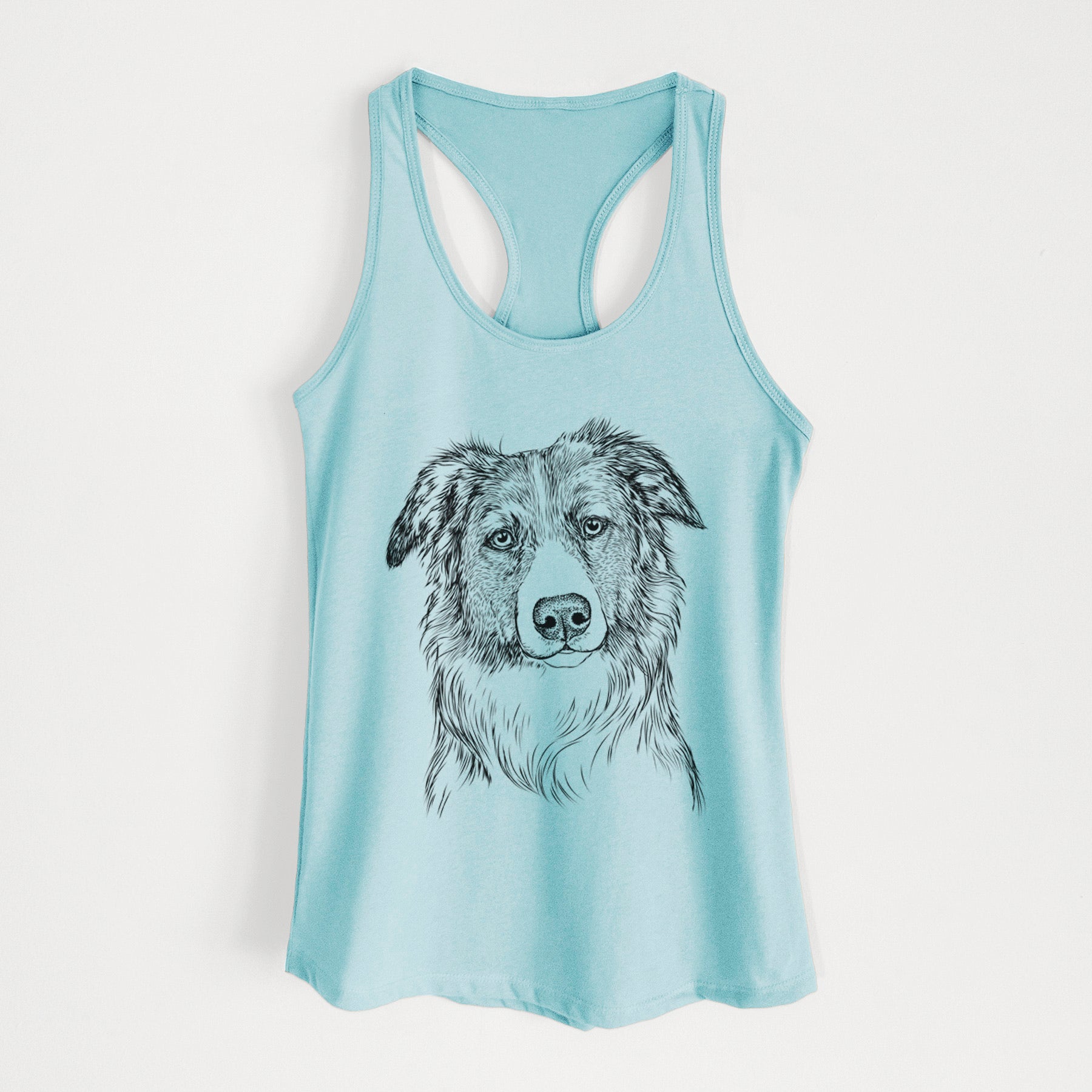 Cynder the English Shepherd - Women's Racerback Tanktop