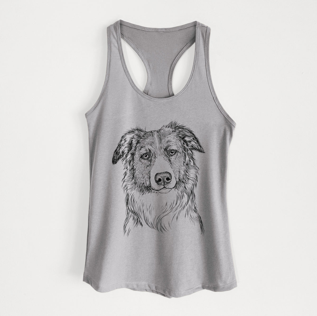 Cynder the English Shepherd - Women&#39;s Racerback Tanktop