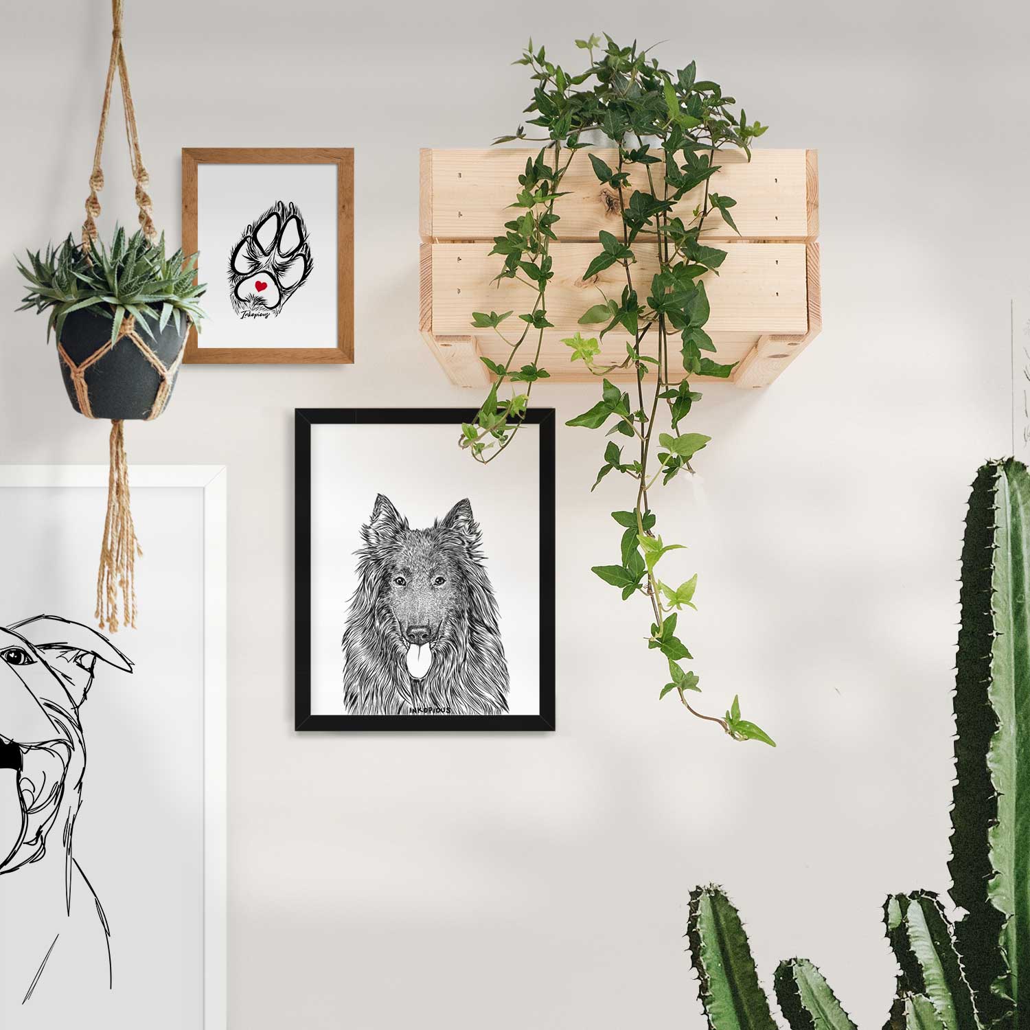 Daan the Belgian Shepherd Art Print