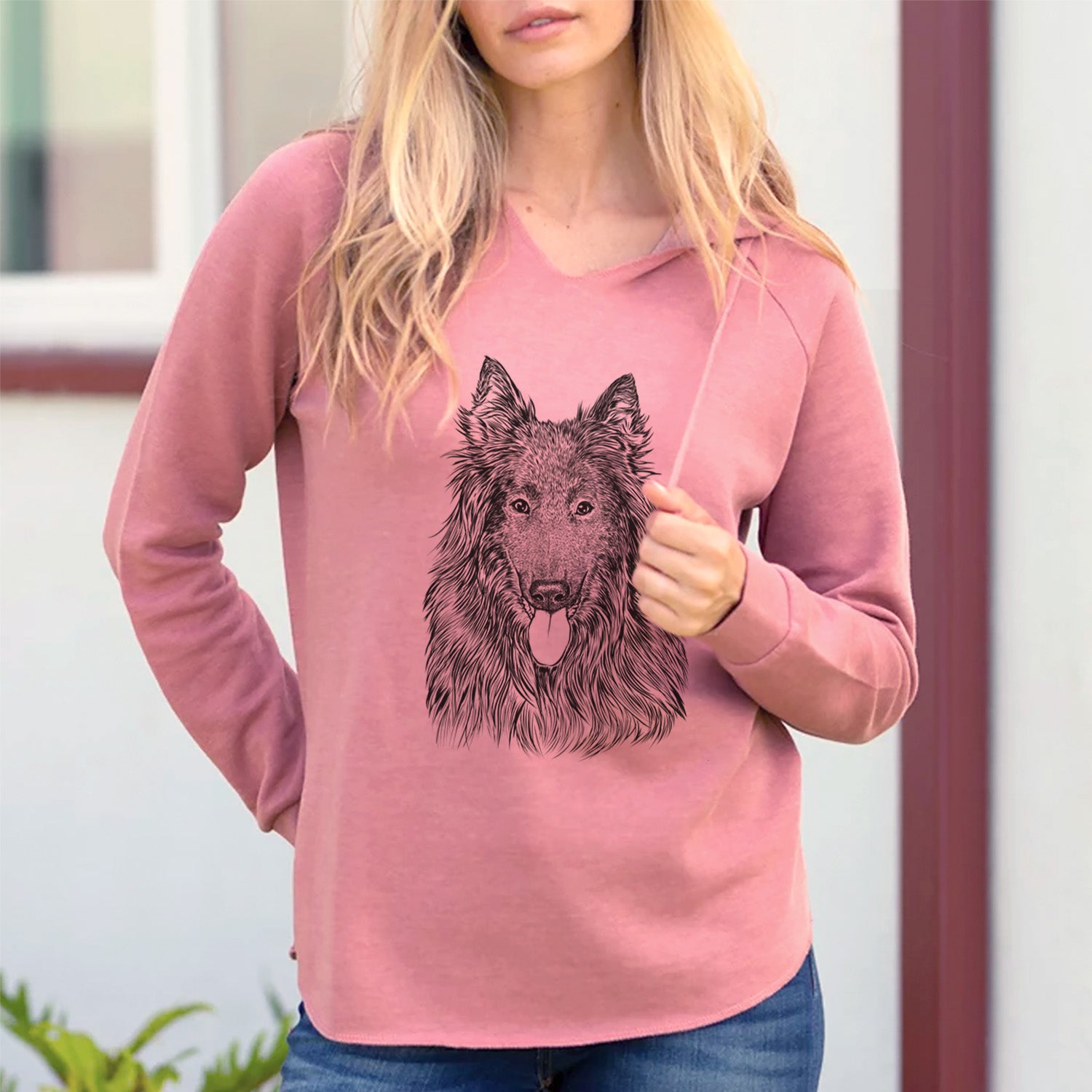 Bare Daan the Belgian Shepherd - Cali Wave Hooded Sweatshirt