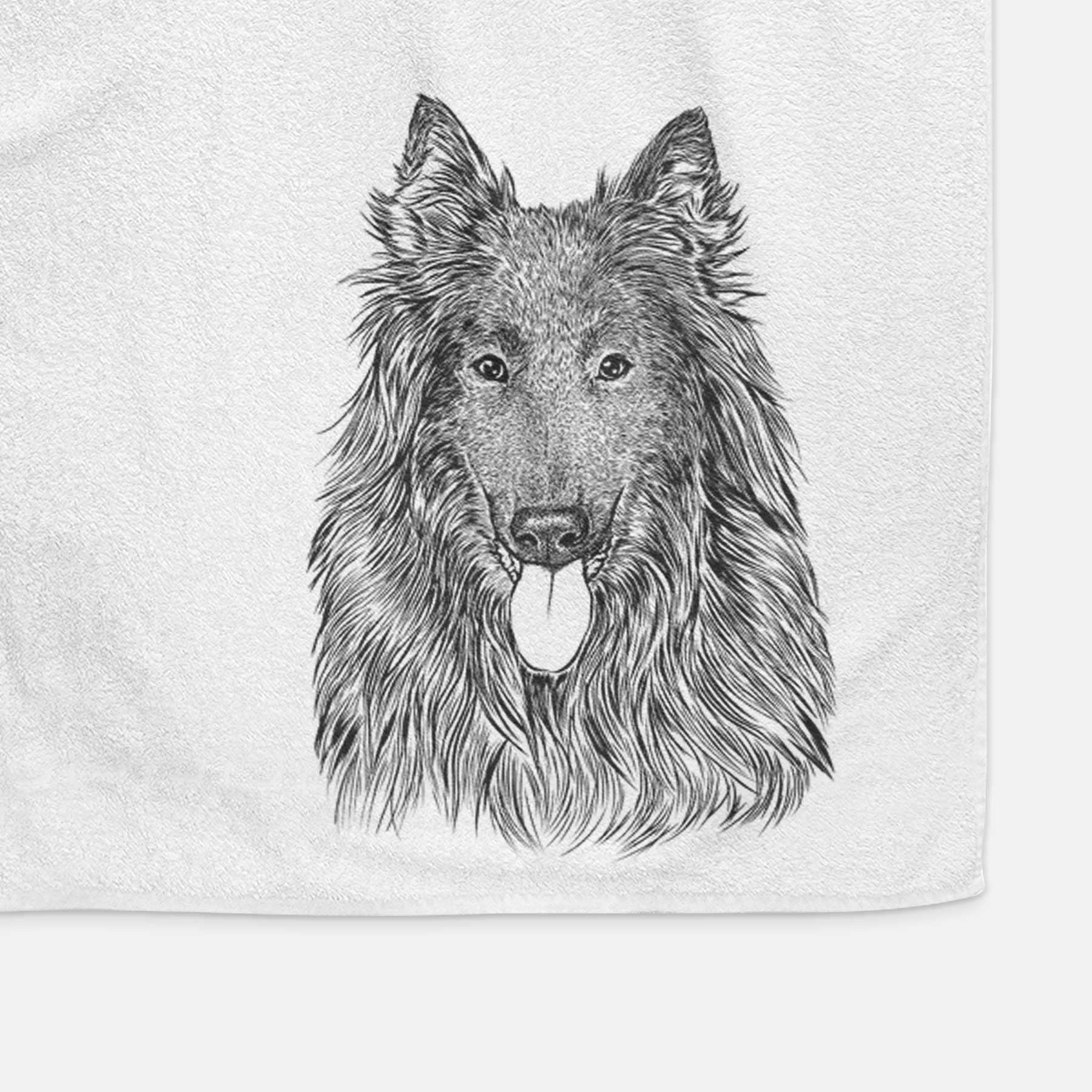 Daan the Belgian Shepherd Decorative Hand Towel