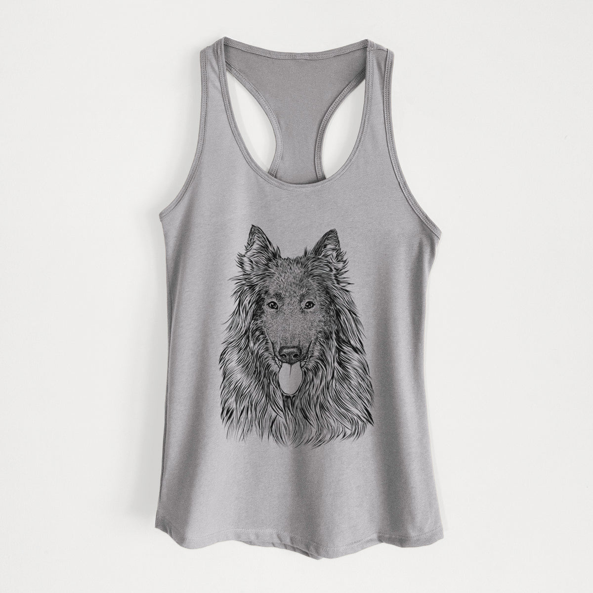 Daan the Belgian Shepherd - Women&#39;s Racerback Tanktop