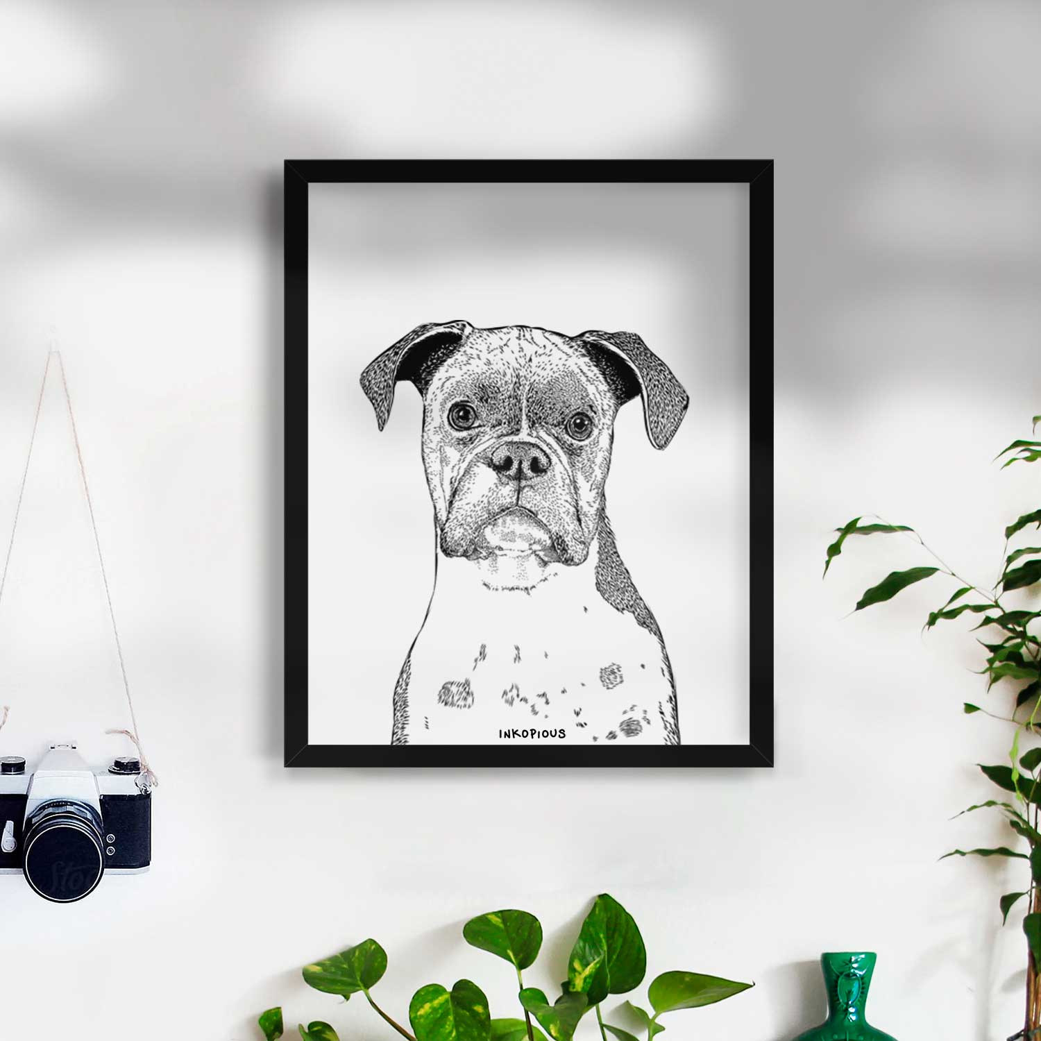 Daisy the Boxer Art Print