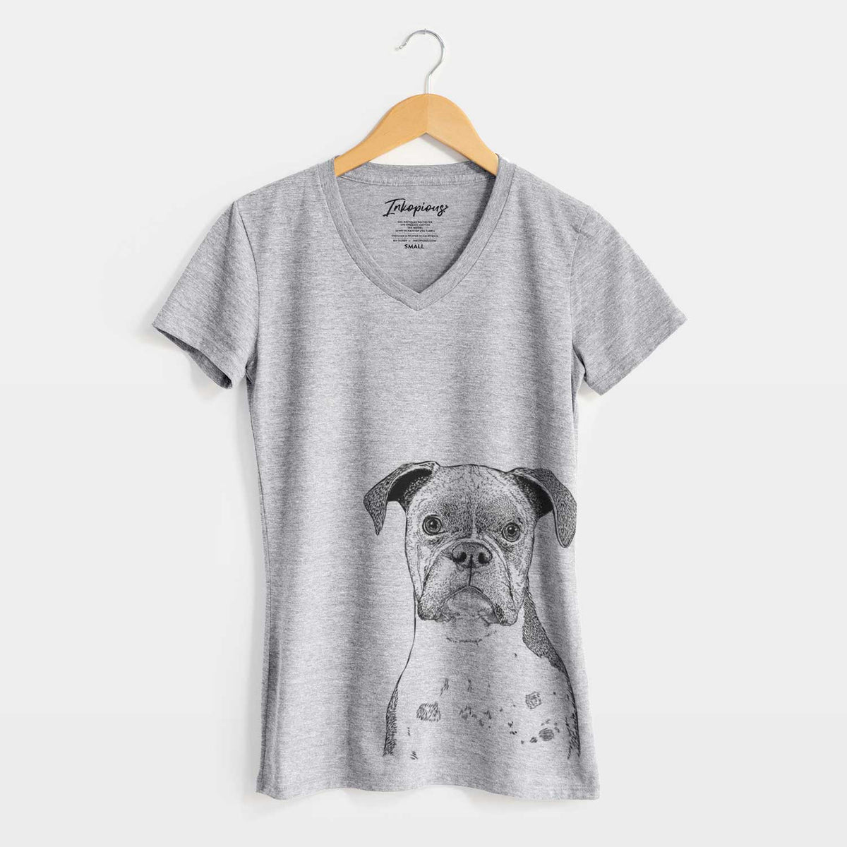Bare Daisy the Boxer - Women's V-neck Shirt