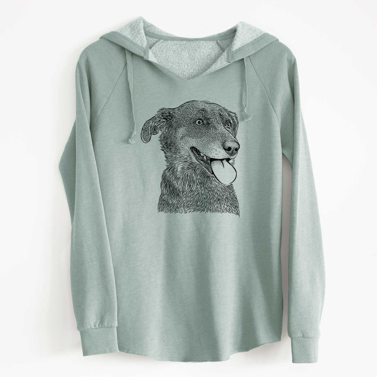 Bare Daisy the Australian Shepherd Mix - Cali Wave Hooded Sweatshirt