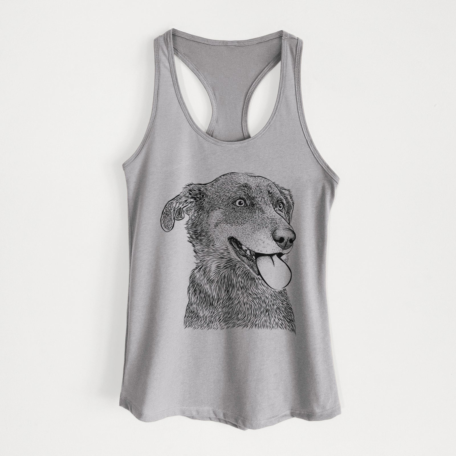 Daisy the Australian Shepherd Mix - Women's Racerback Tanktop