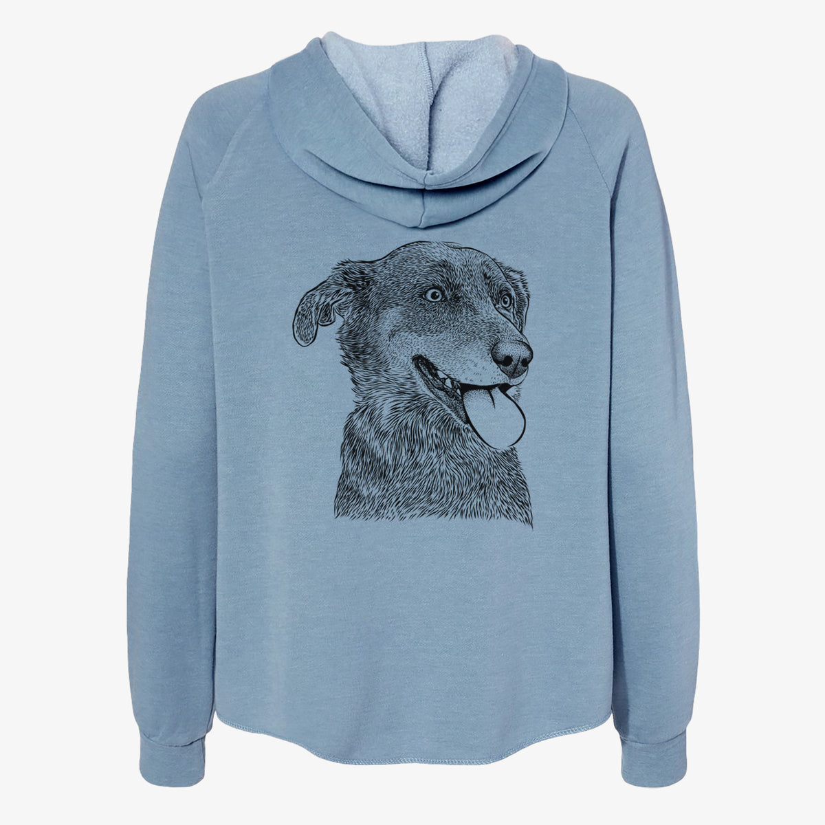Daisy the Australian Shepherd Mix - Women's Cali Wave Zip-Up Sweatshirt