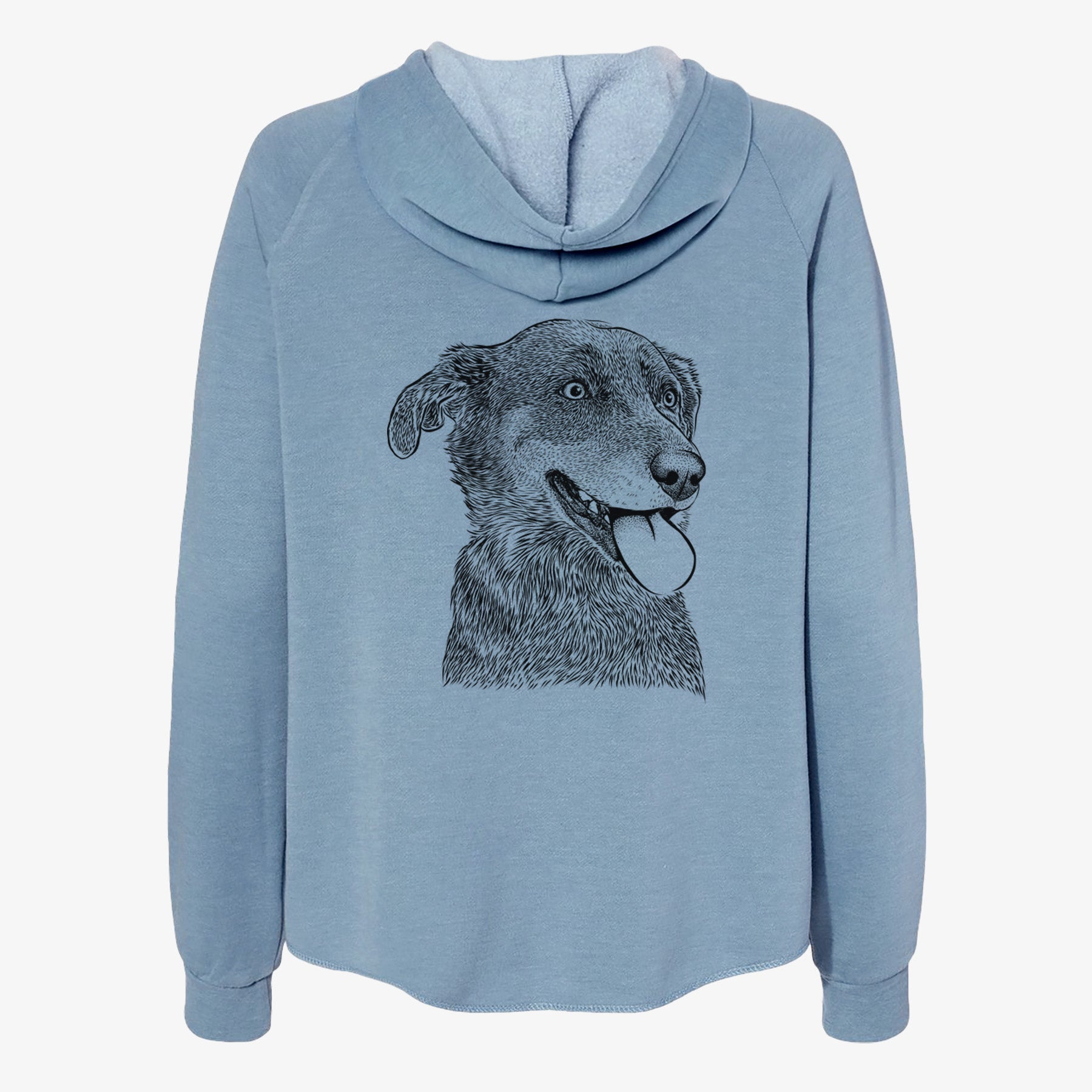 Daisy the Australian Shepherd Mix - Women's Cali Wave Zip-Up Sweatshirt