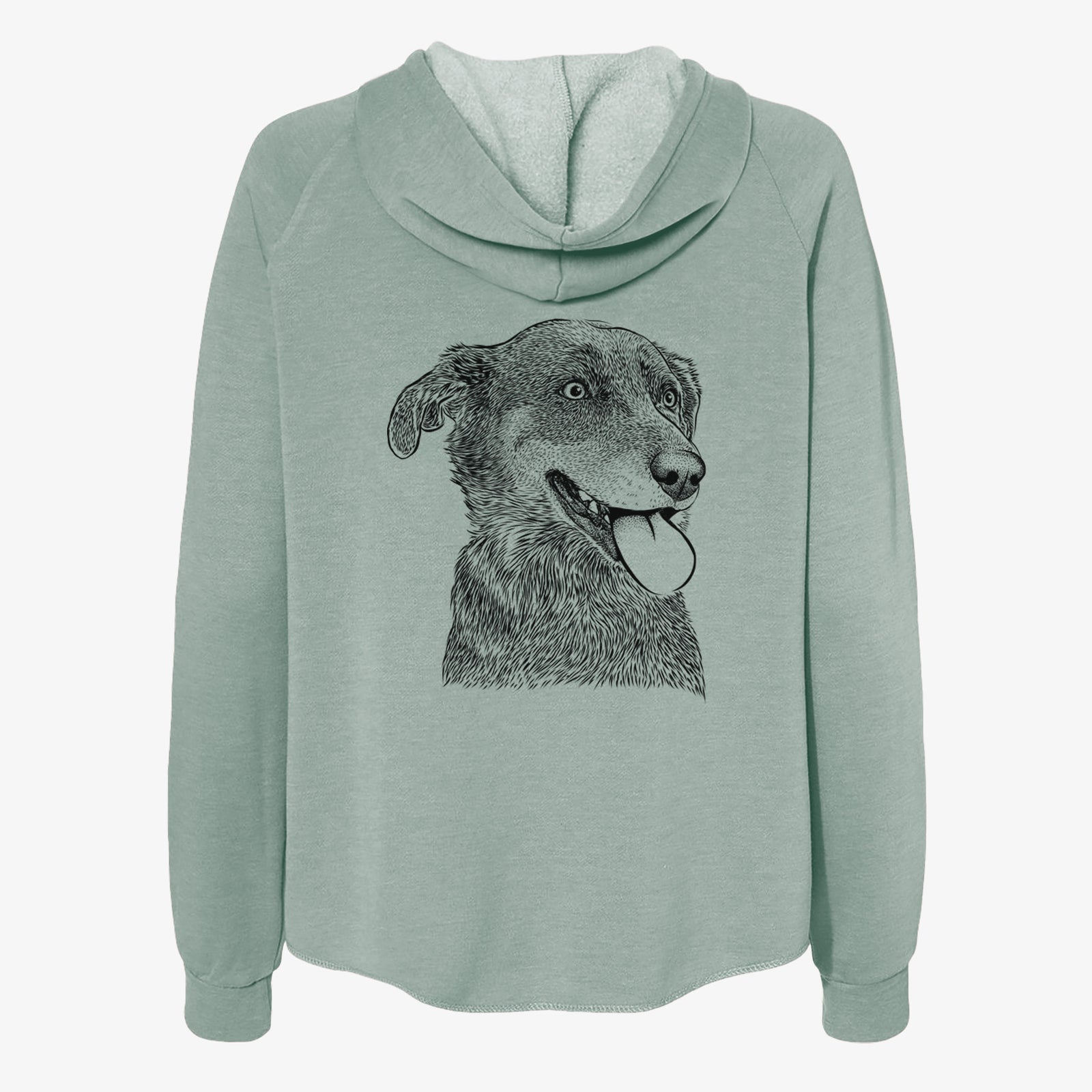 Daisy the Australian Shepherd Mix - Women's Cali Wave Zip-Up Sweatshirt
