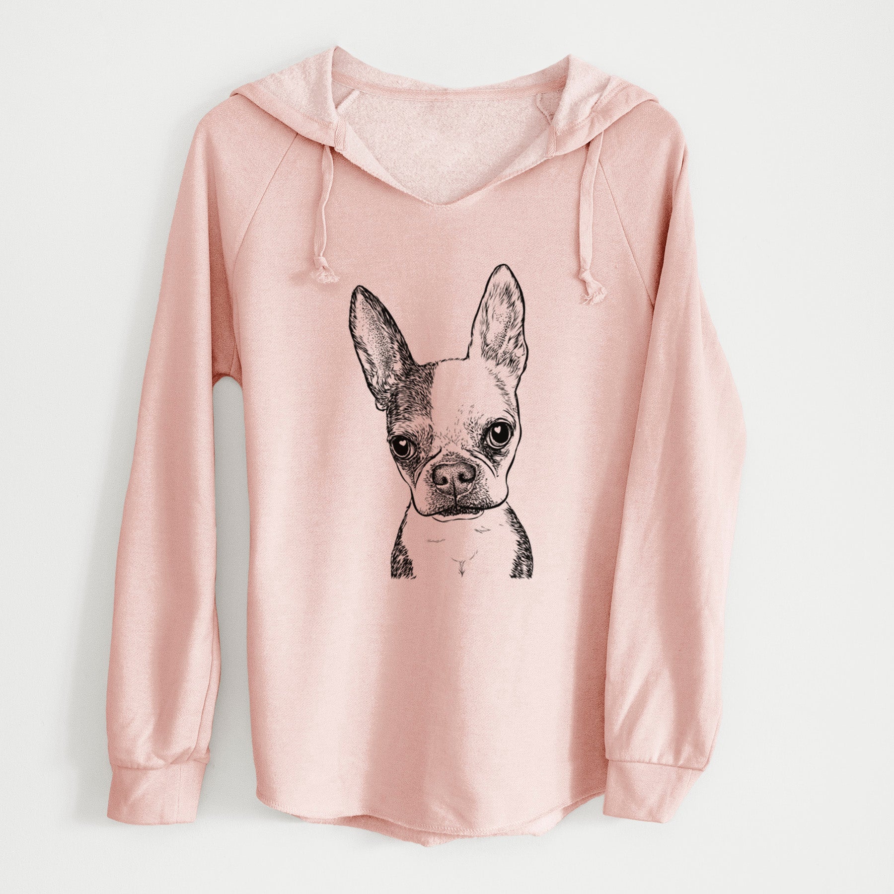 Bare Daisy the Boston Terrier - Cali Wave Hooded Sweatshirt