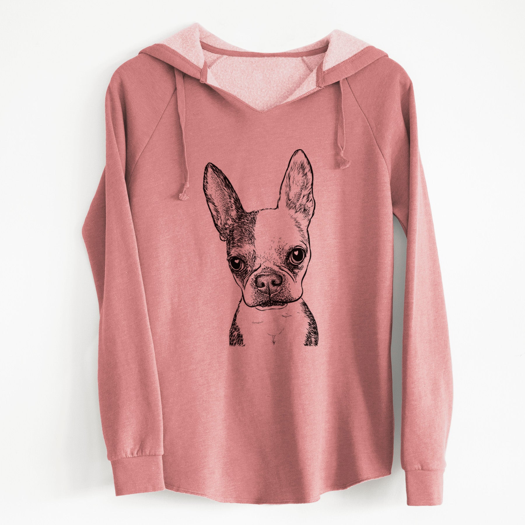 Bare Daisy the Boston Terrier - Cali Wave Hooded Sweatshirt