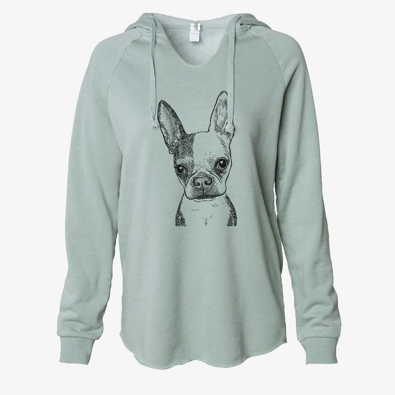 Daisy the Boston Terrier - Cali Wave Hooded Sweatshirt