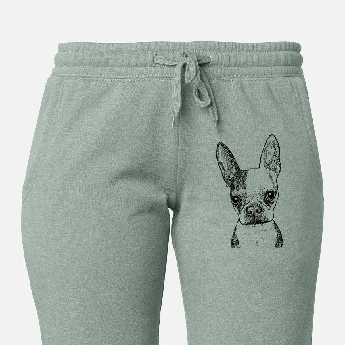 Daisy the Boston Terrier - Women&#39;s Cali Wave Joggers