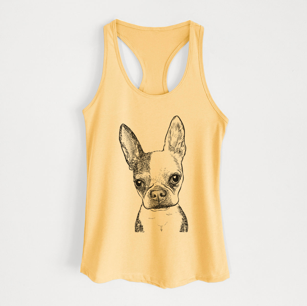 Daisy the Boston Terrier - Women's Racerback Tanktop