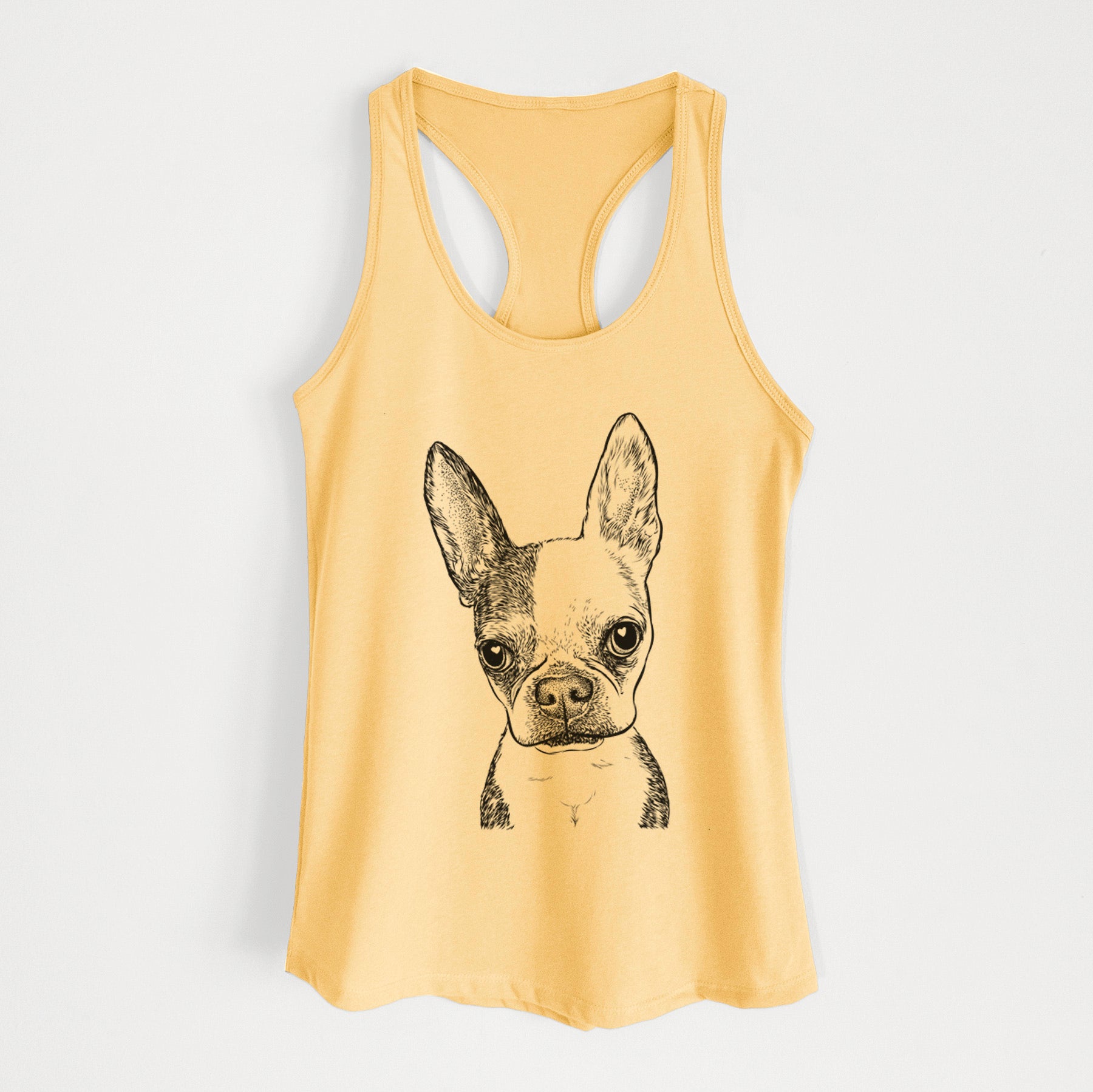 Daisy the Boston Terrier - Women's Racerback Tanktop