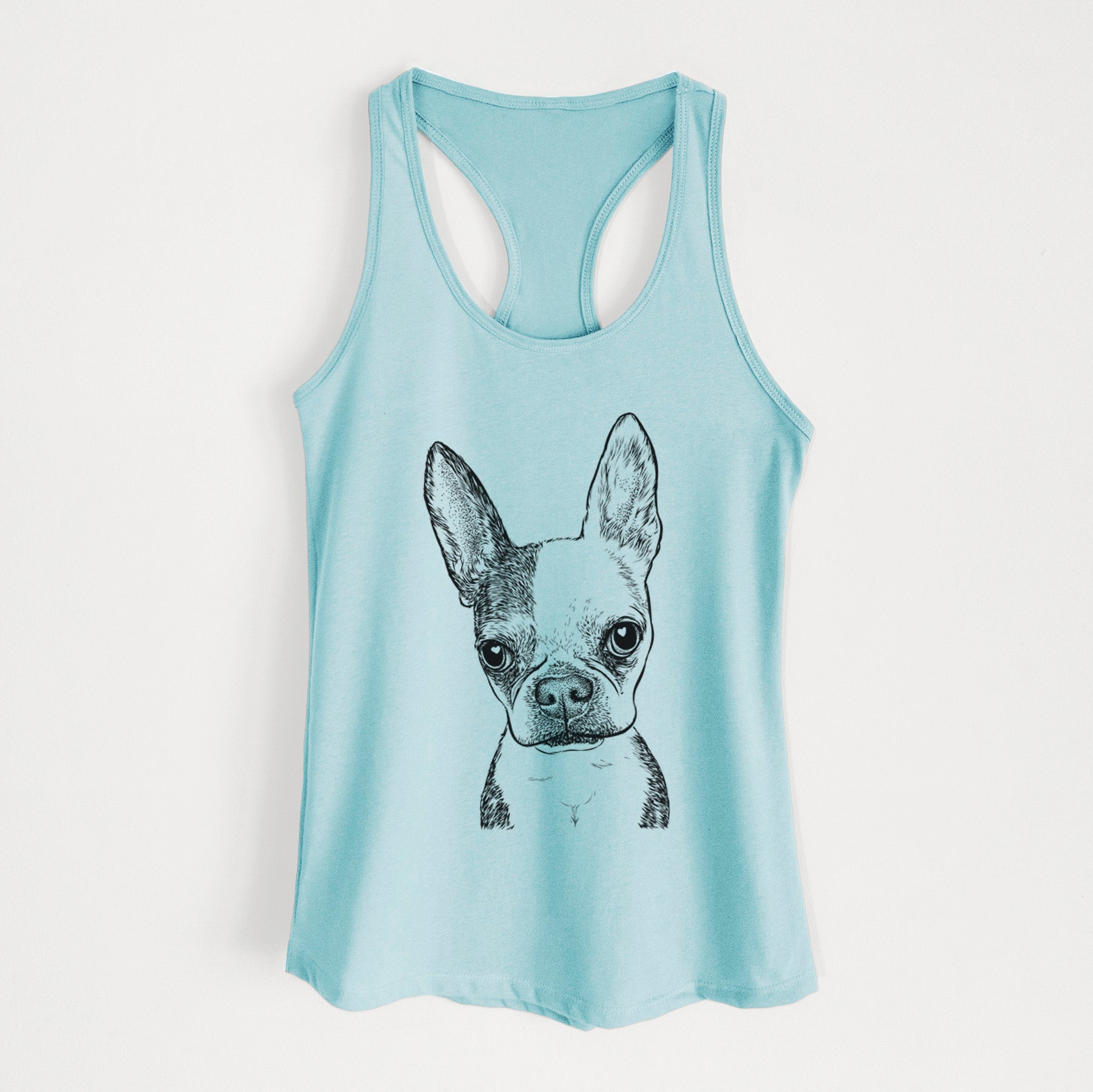 Daisy the Boston Terrier - Women's Racerback Tanktop