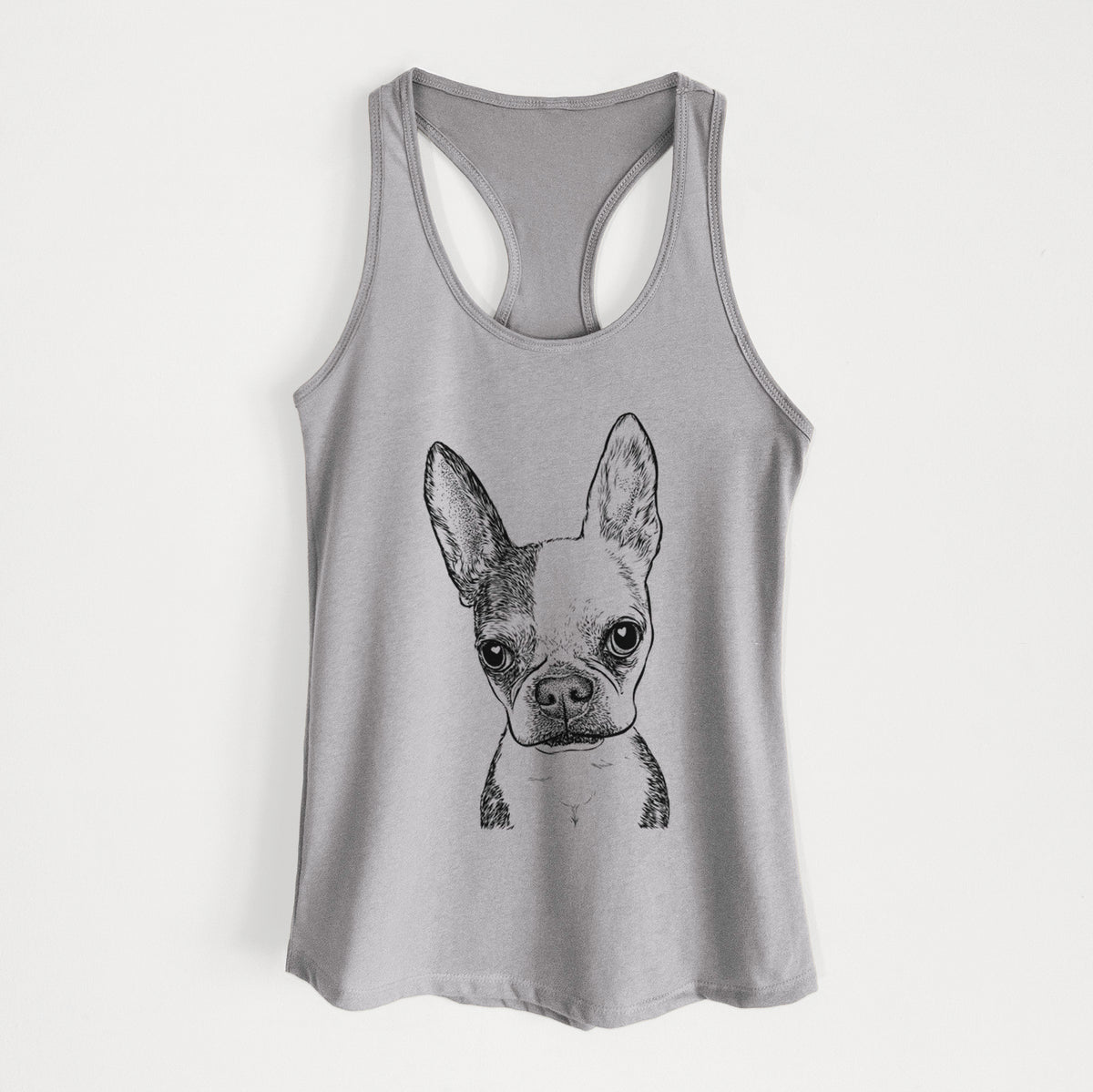 Daisy the Boston Terrier - Women&#39;s Racerback Tanktop