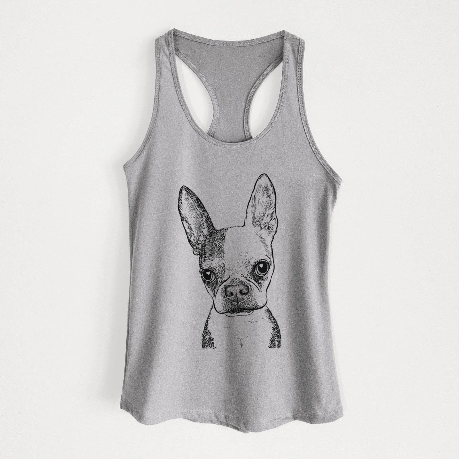 Daisy the Boston Terrier - Women's Racerback Tanktop