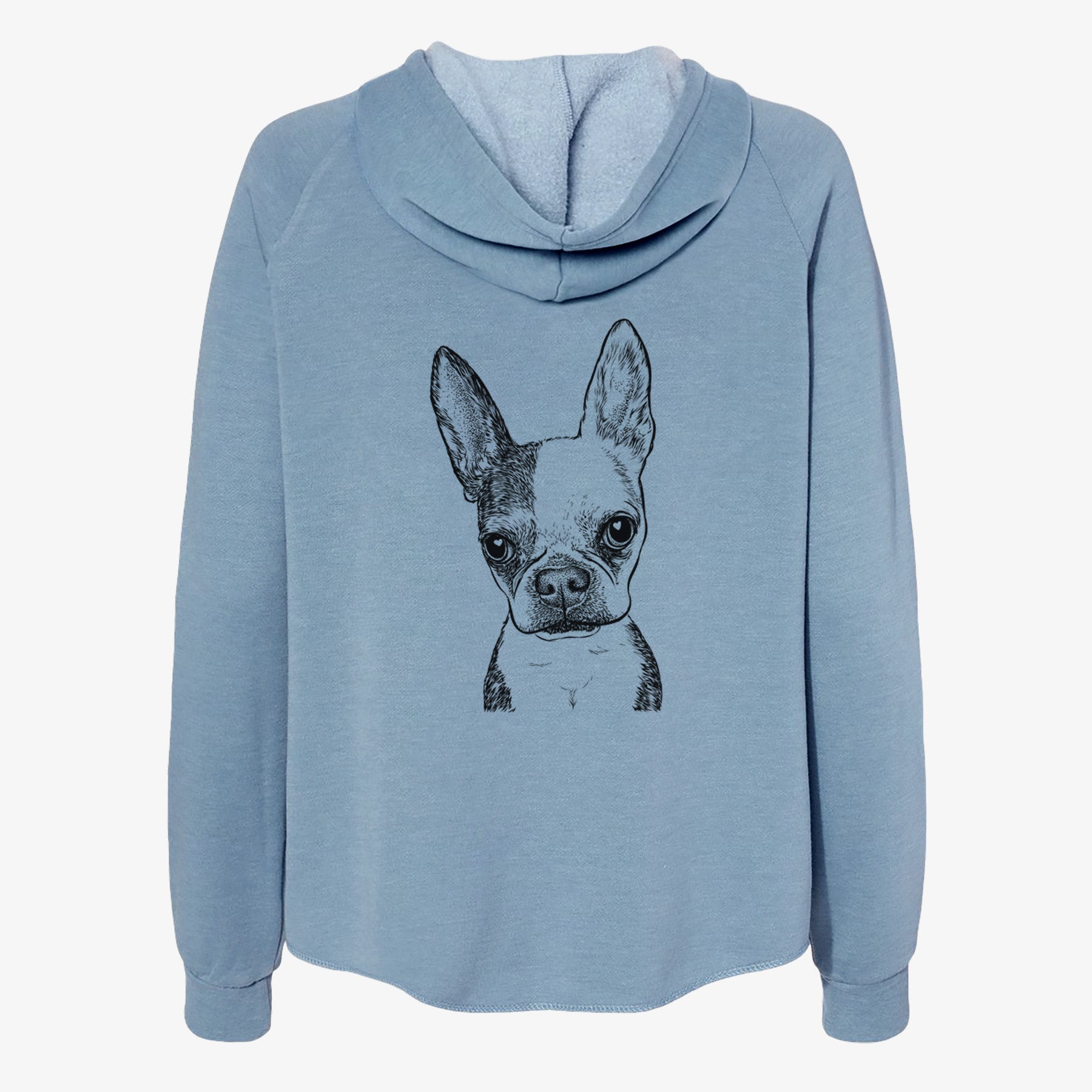 Daisy the Boston Terrier - Women's Cali Wave Zip-Up Sweatshirt