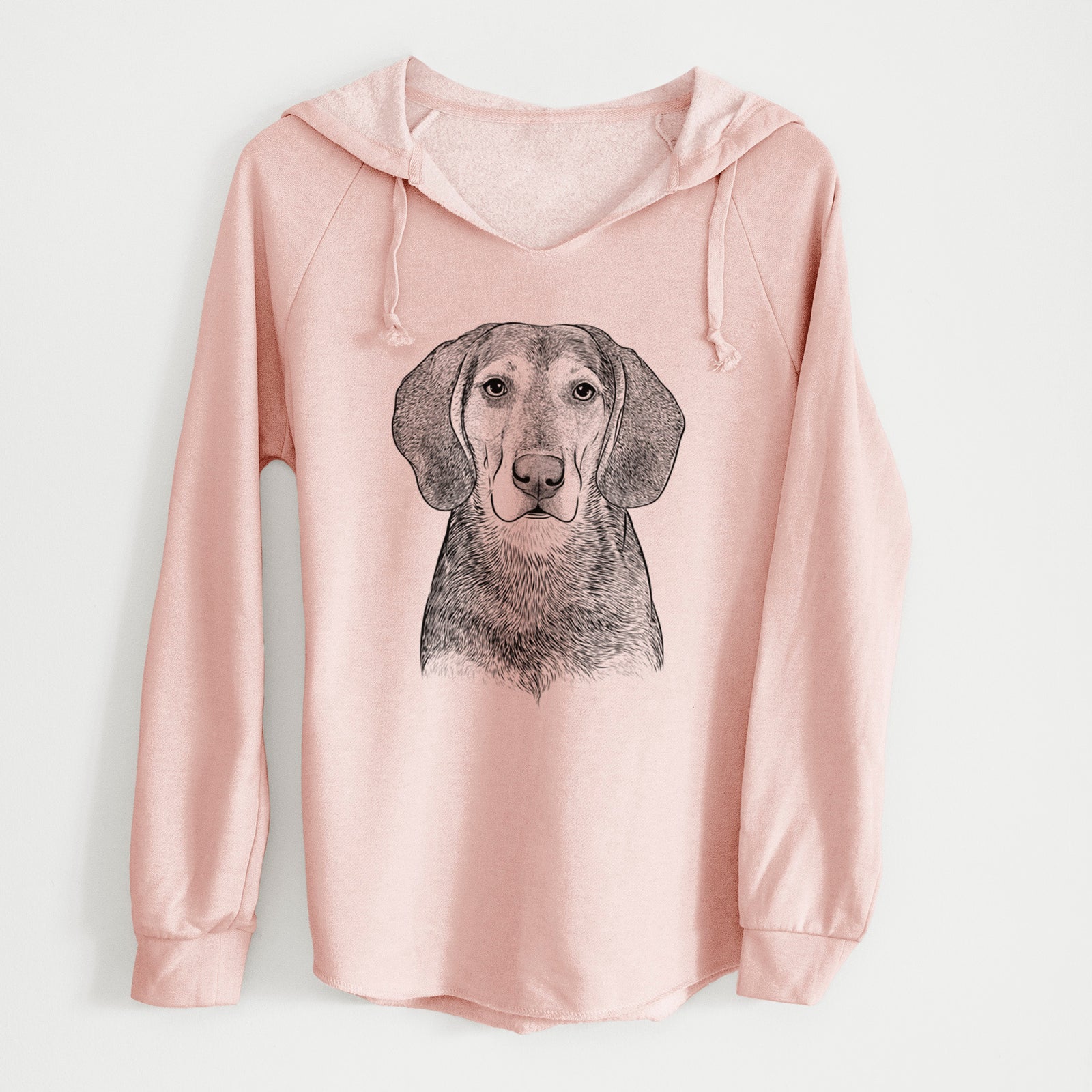 Bare Daisy the Hound Mix - Cali Wave Hooded Sweatshirt