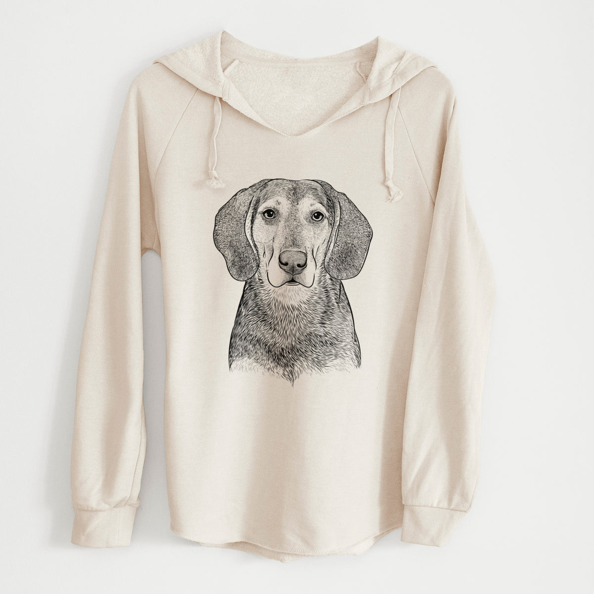 Bare Daisy the Hound Mix - Cali Wave Hooded Sweatshirt