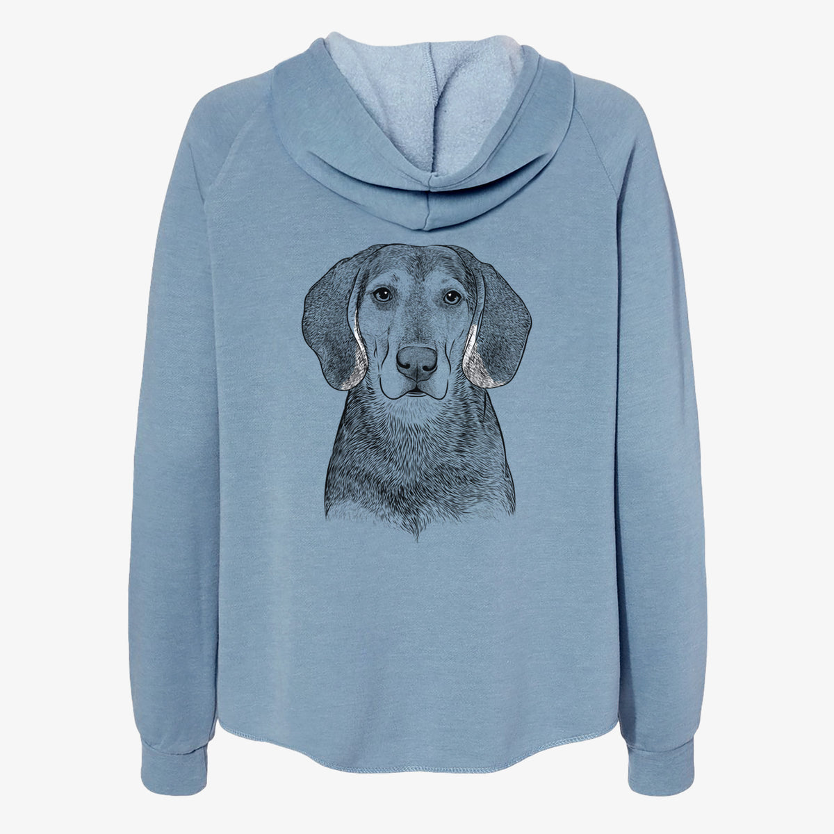 Daisy the Hound Mix - Women's Cali Wave Zip-Up Sweatshirt