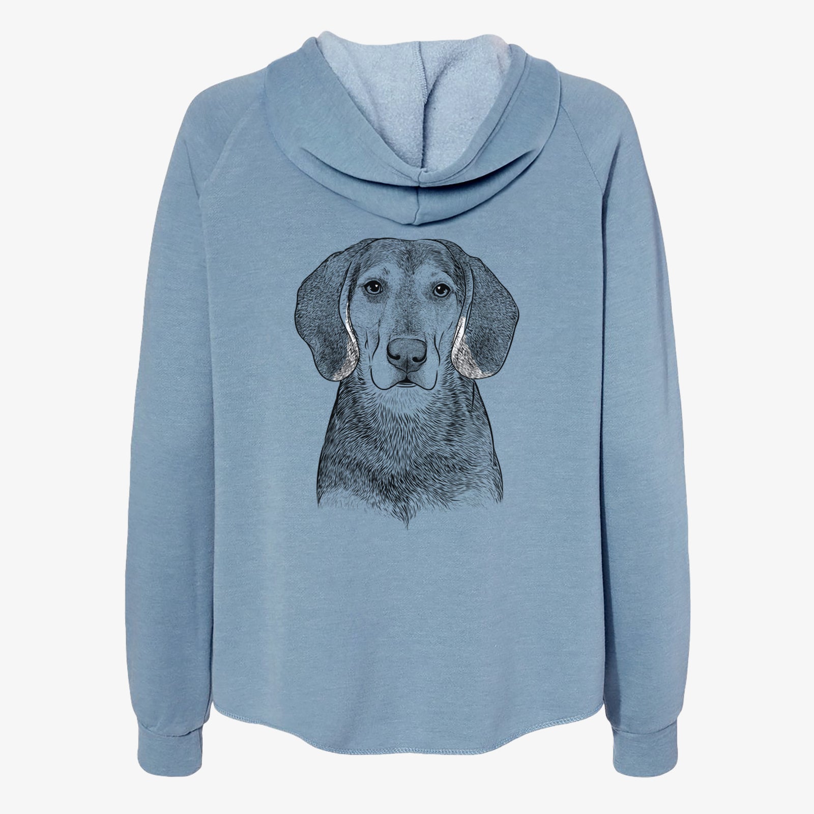 Daisy the Hound Mix - Women's Cali Wave Zip-Up Sweatshirt