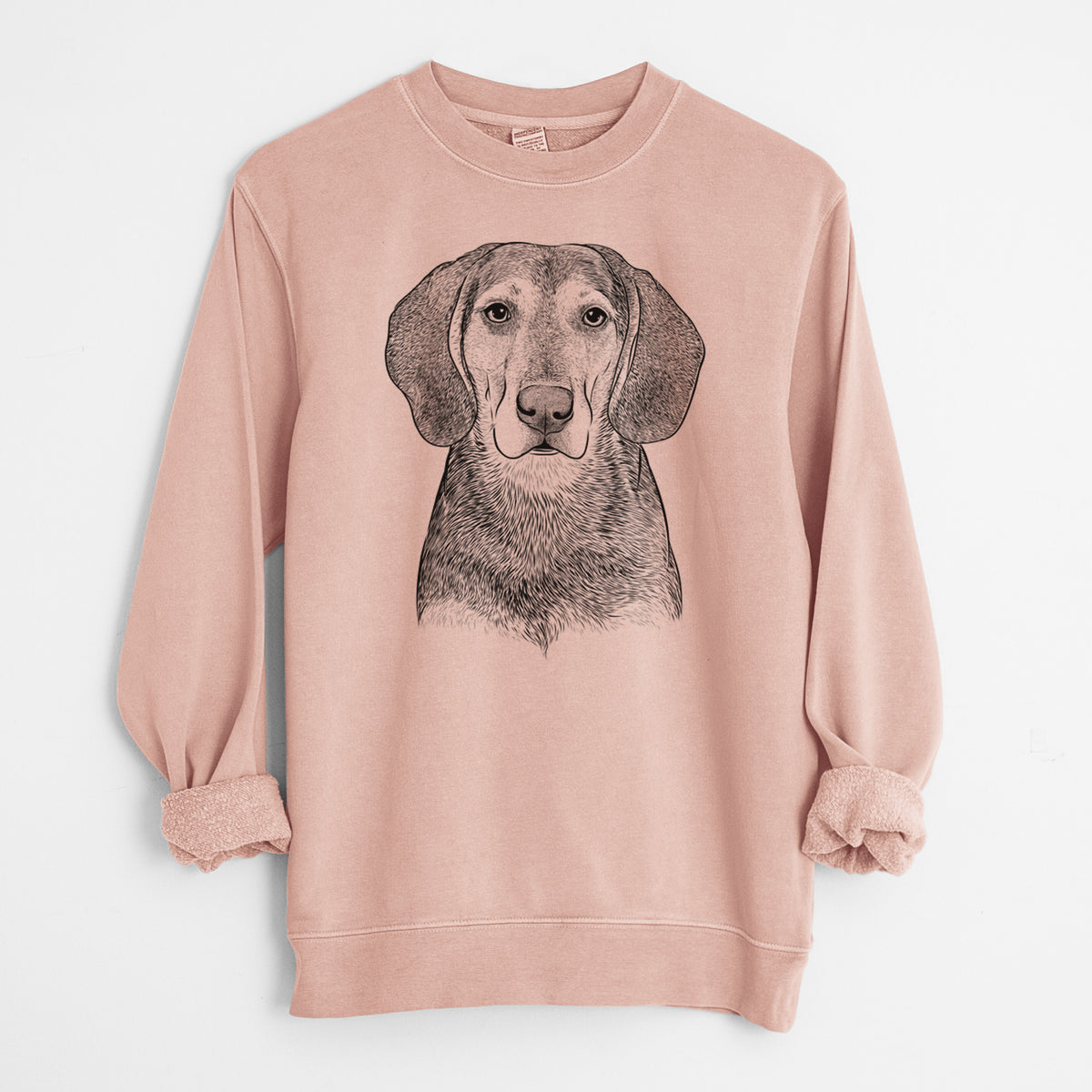 Bare Daisy the Hound Mix - Unisex Pigment Dyed Crew Sweatshirt