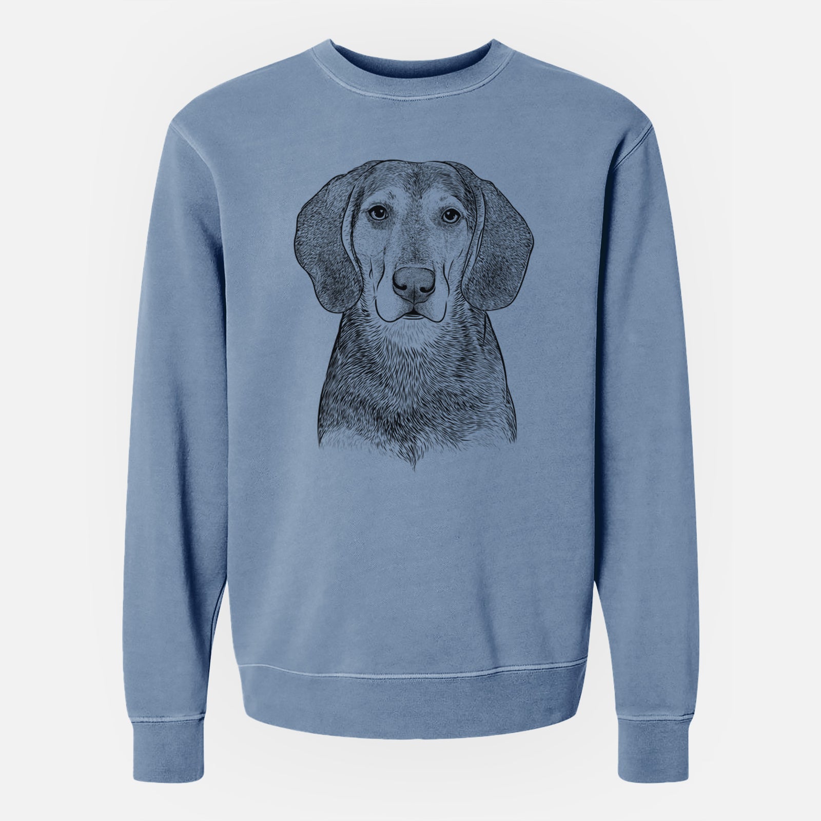 Bare Daisy the Hound Mix - Unisex Pigment Dyed Crew Sweatshirt