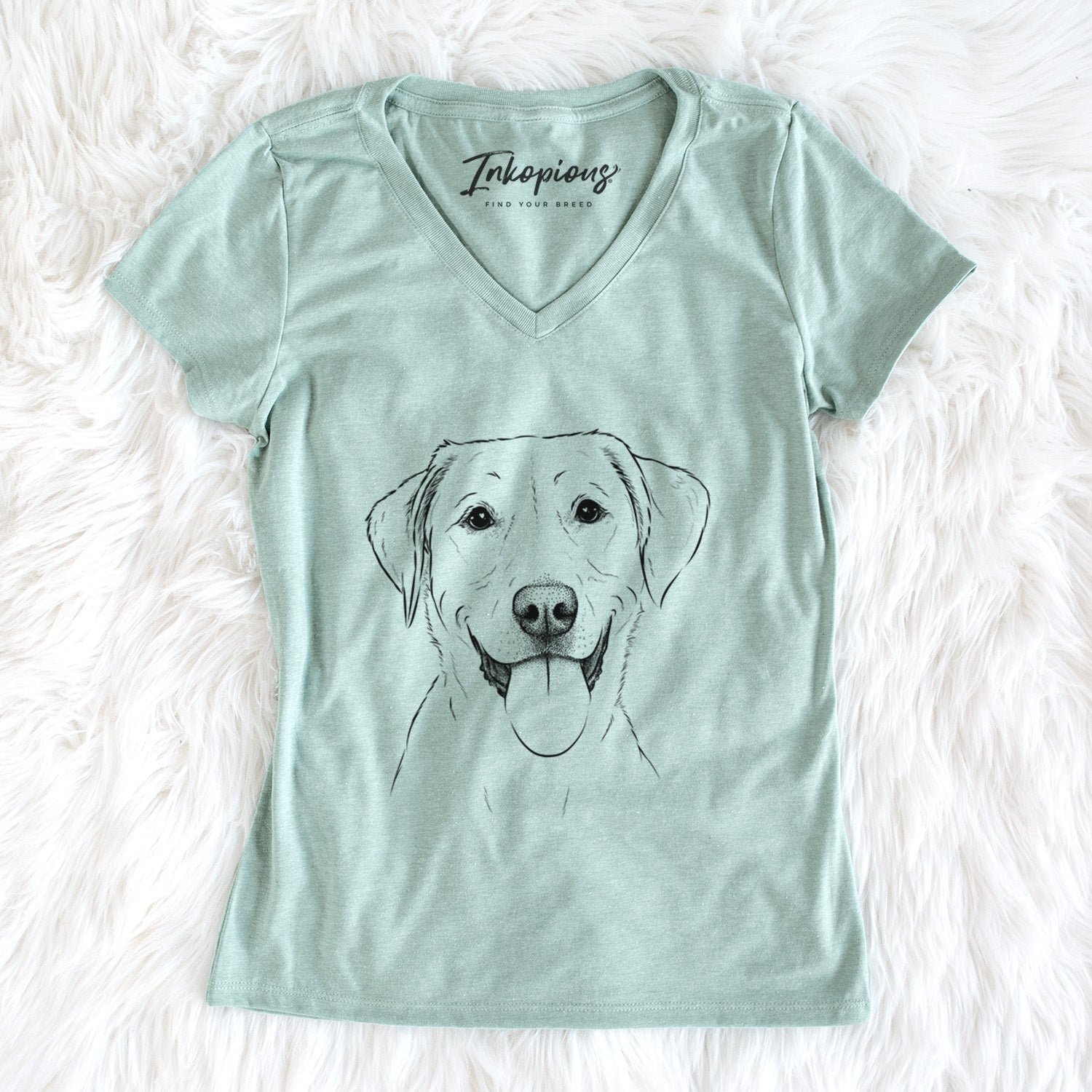 Bare Daisy the Labrador Retriever - Women's V-neck Shirt