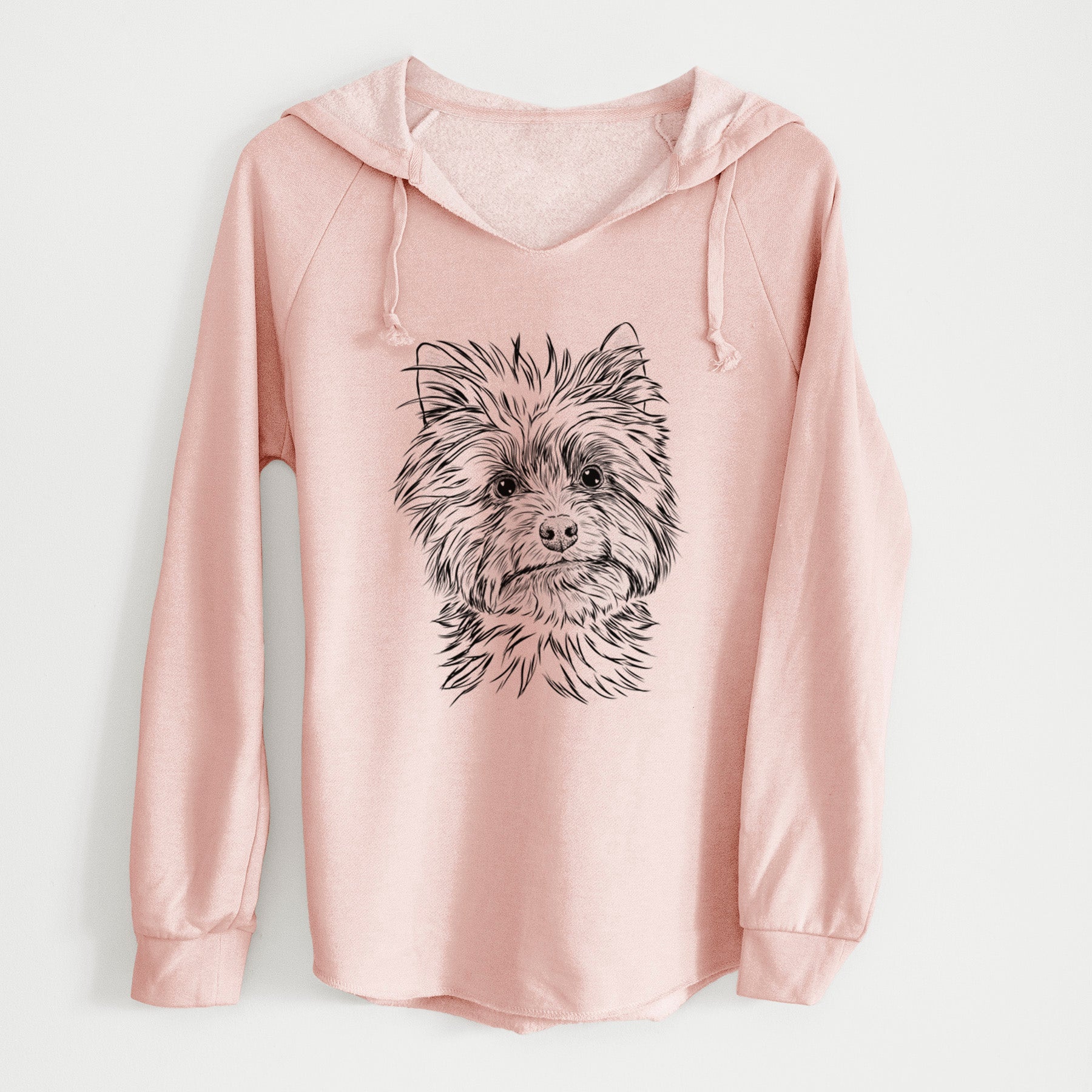 Bare Dakota the Yorkshire Terrier - Cali Wave Hooded Sweatshirt