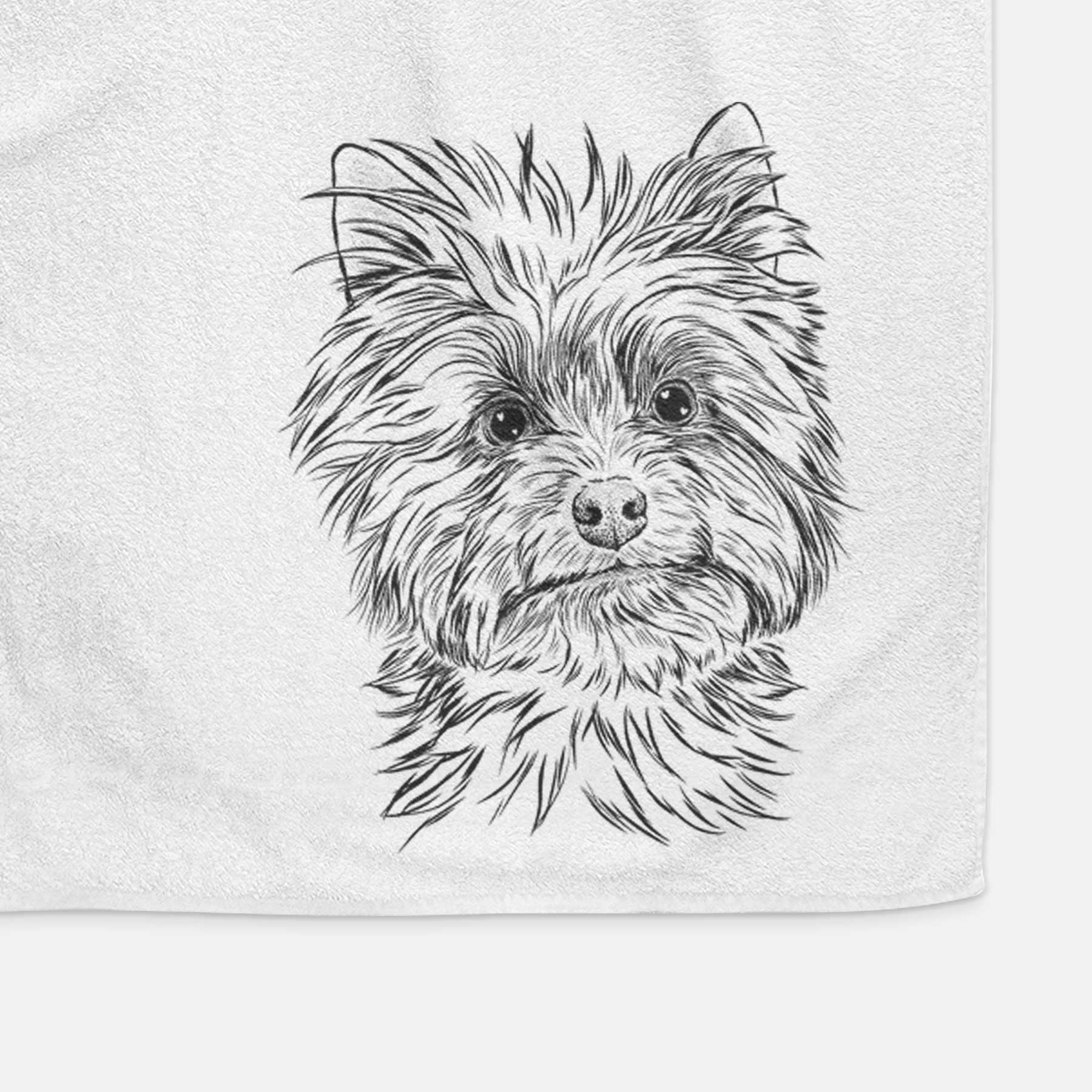 Dakota the Yorkshire Terrier Decorative Hand Towel