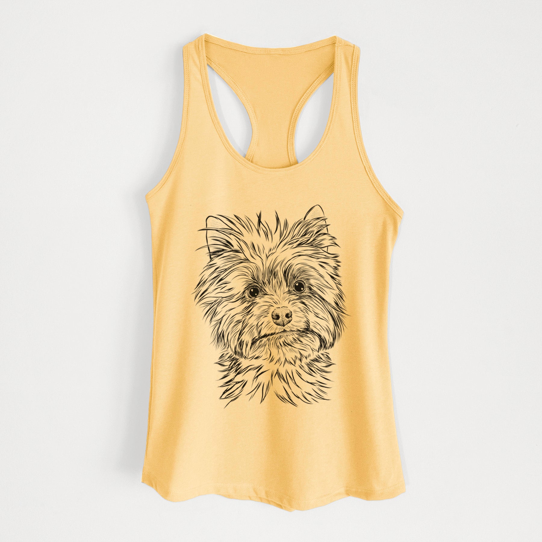 Dakota the Yorkshire Terrier - Women's Racerback Tanktop