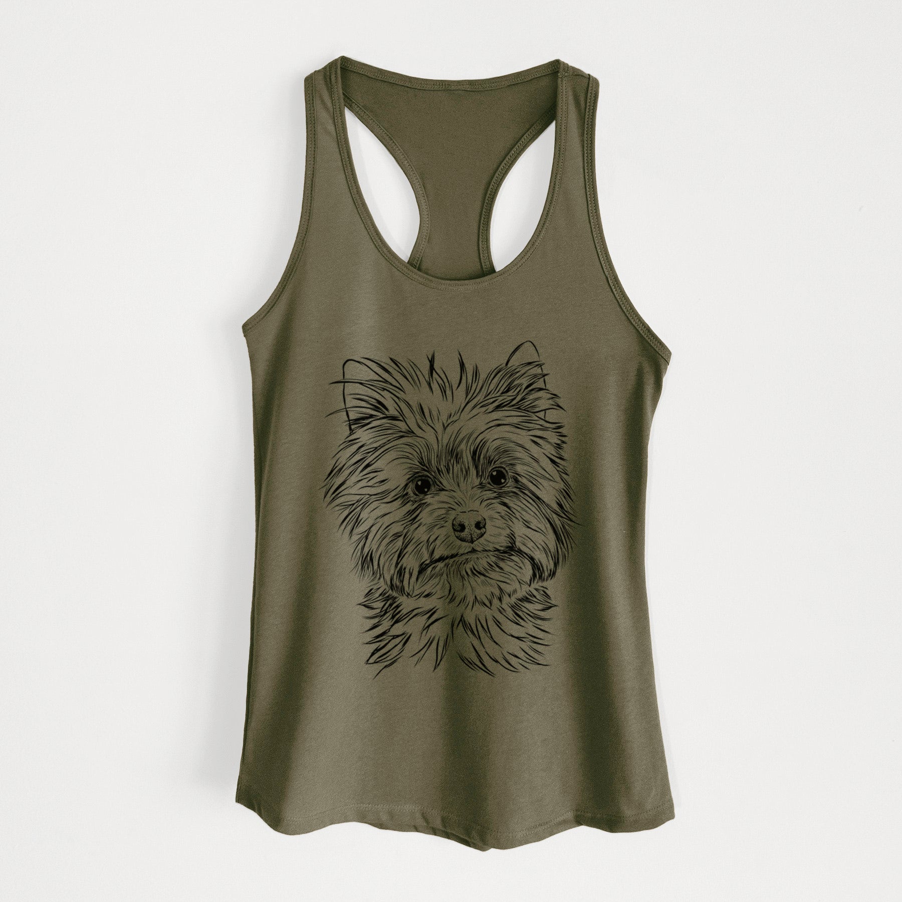 Dakota the Yorkshire Terrier - Women's Racerback Tanktop