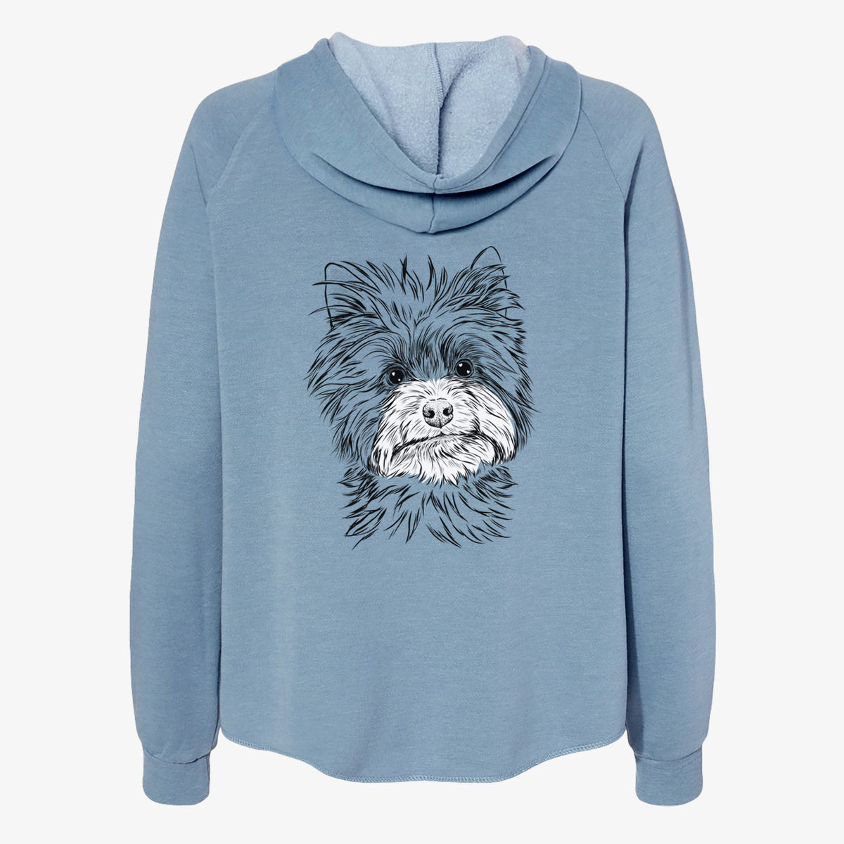 Dakota the Yorkshire Terrier - Women's Cali Wave Zip-Up Sweatshirt