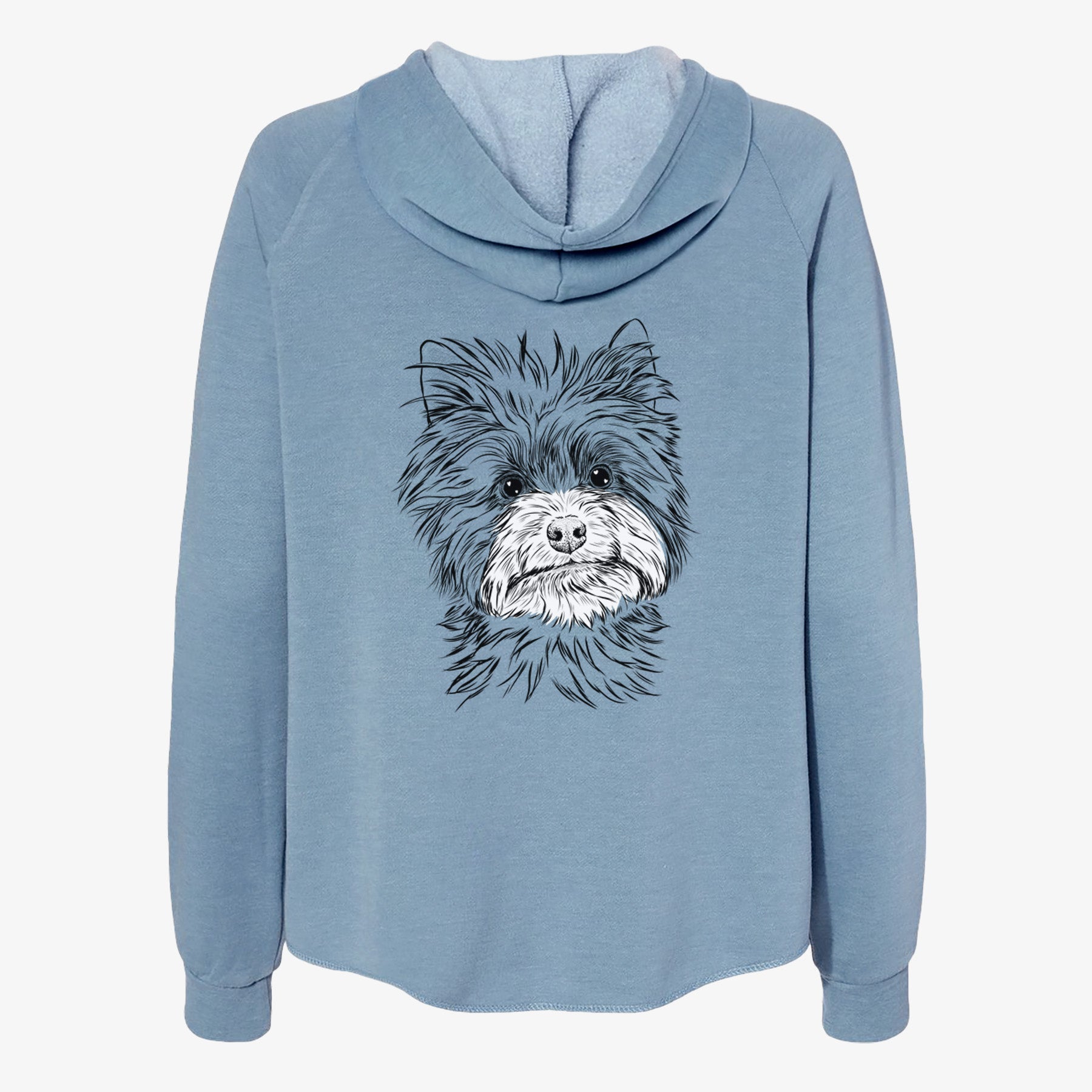 Dakota the Yorkshire Terrier - Women's Cali Wave Zip-Up Sweatshirt