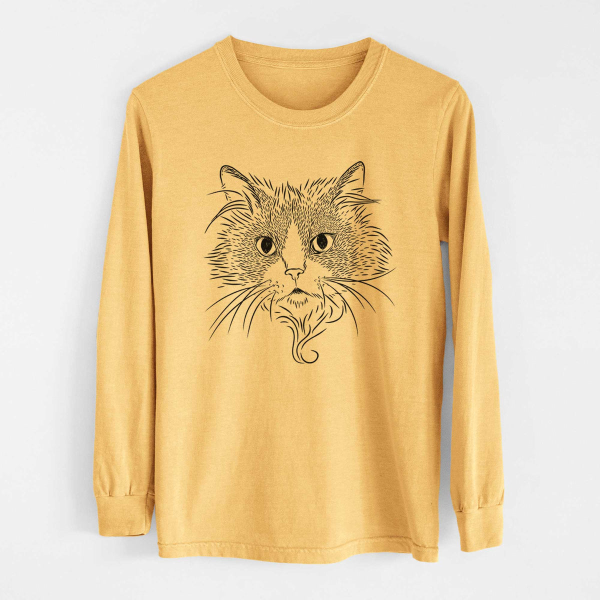 Bare Daniel the Ragdoll Cat - Heavyweight 100% Cotton Long Sleeve