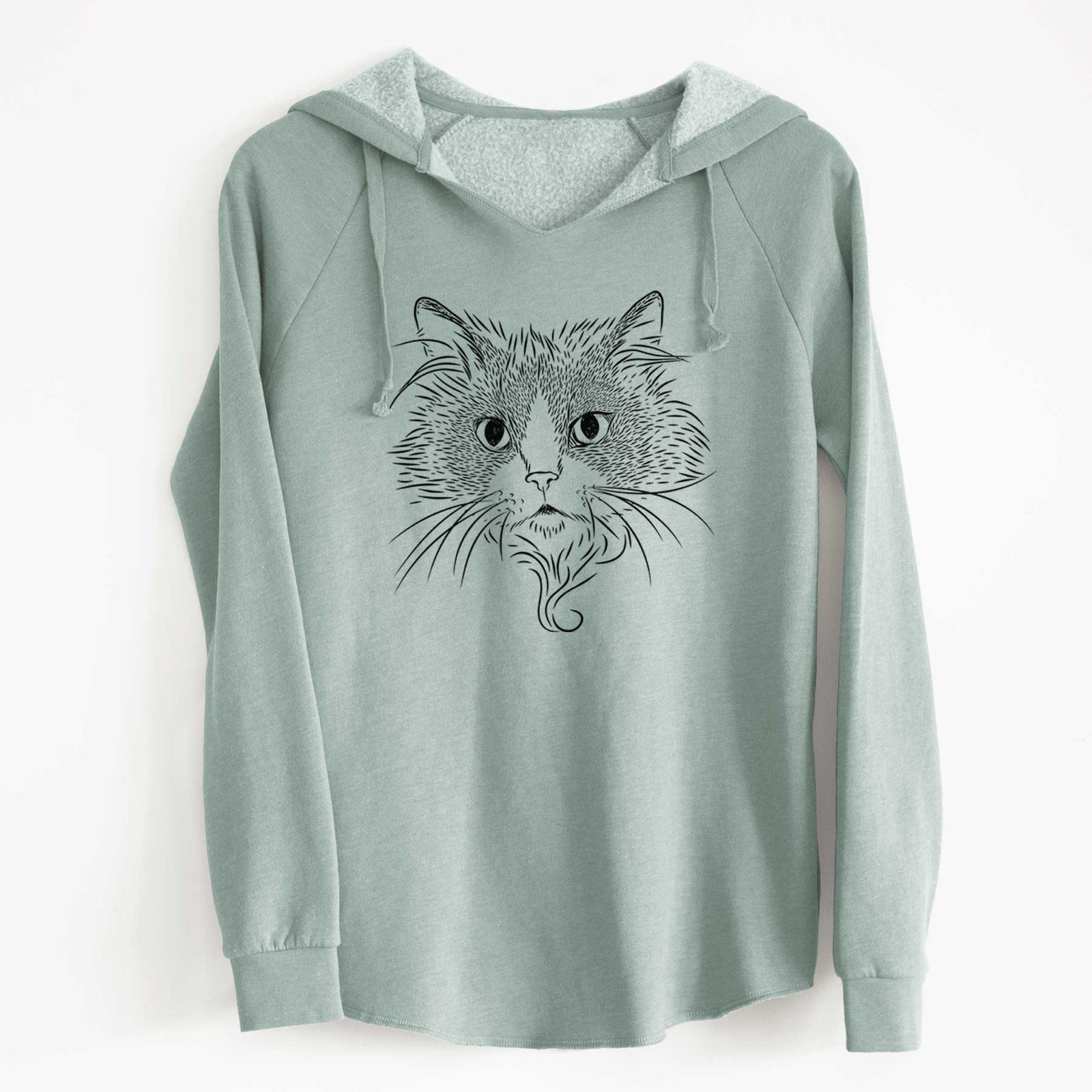 Bare Daniel the Ragdoll Cat - Cali Wave Hooded Sweatshirt