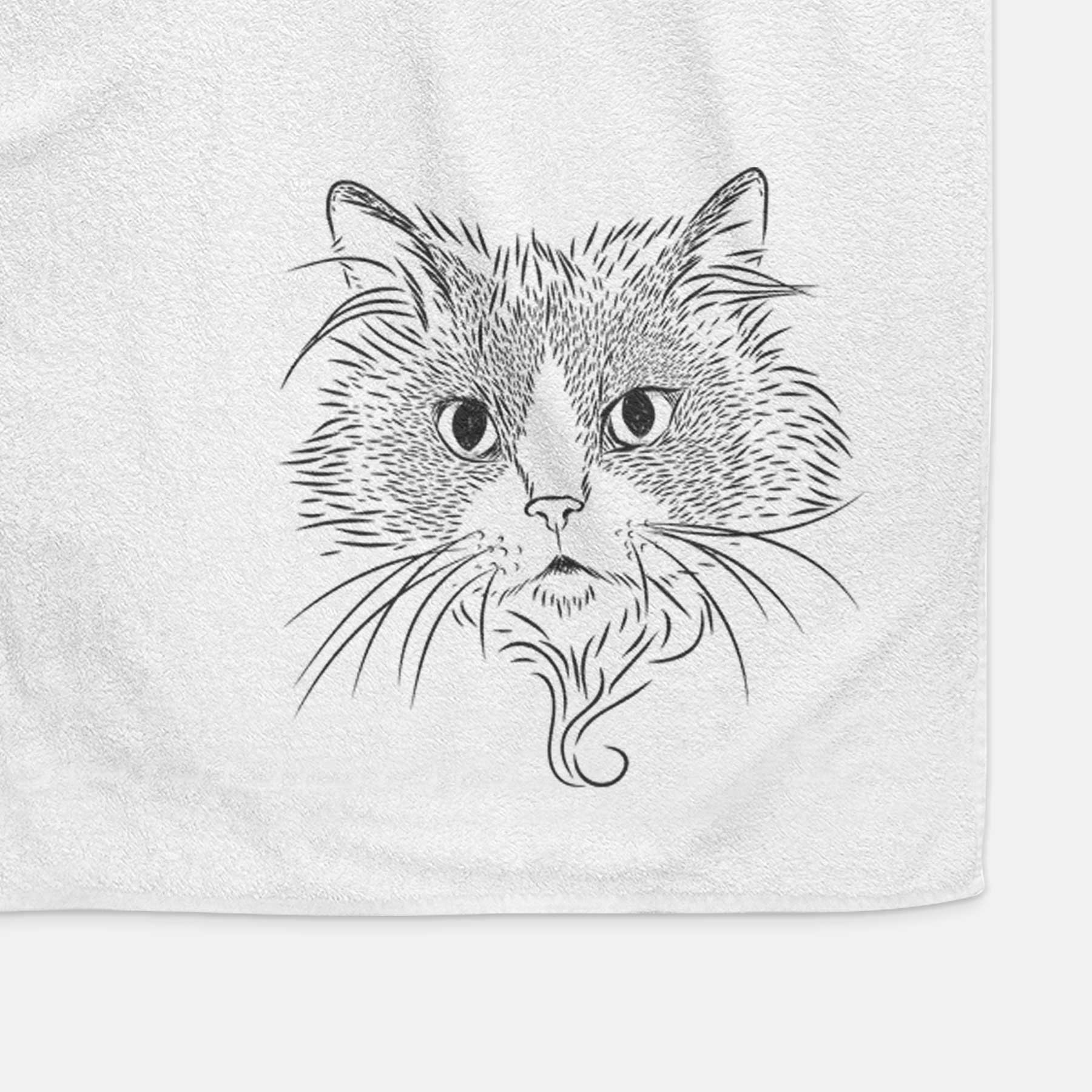 Daniel the Ragdoll Cat Decorative Hand Towel