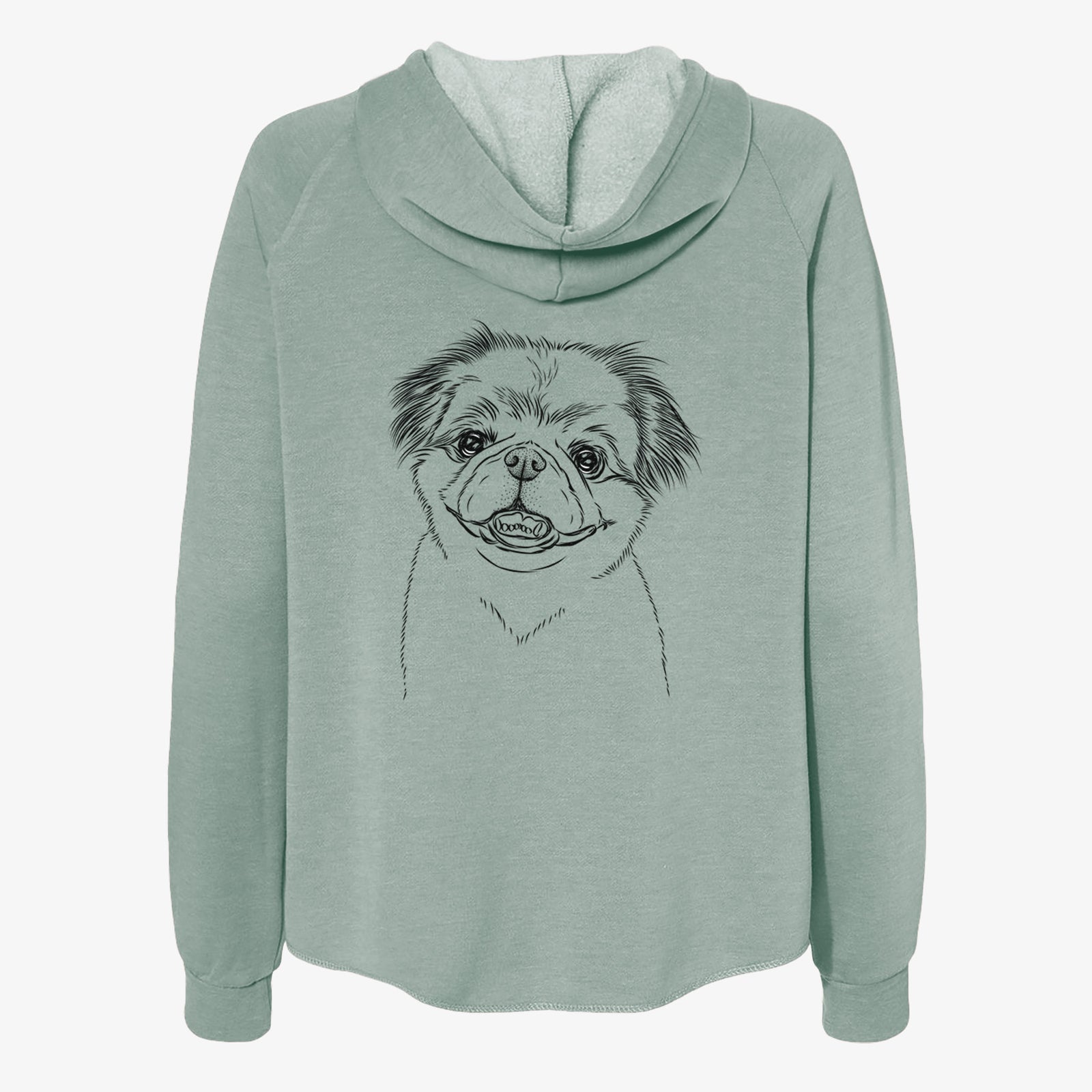 Danny the Pekingese - Women's Cali Wave Zip-Up Sweatshirt