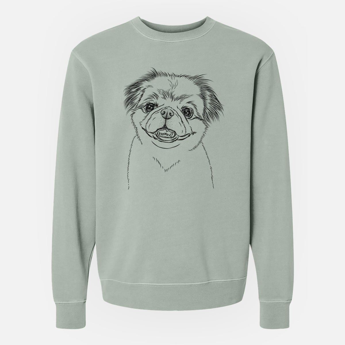 Bare Danny the Pekingese - Unisex Pigment Dyed Crew Sweatshirt