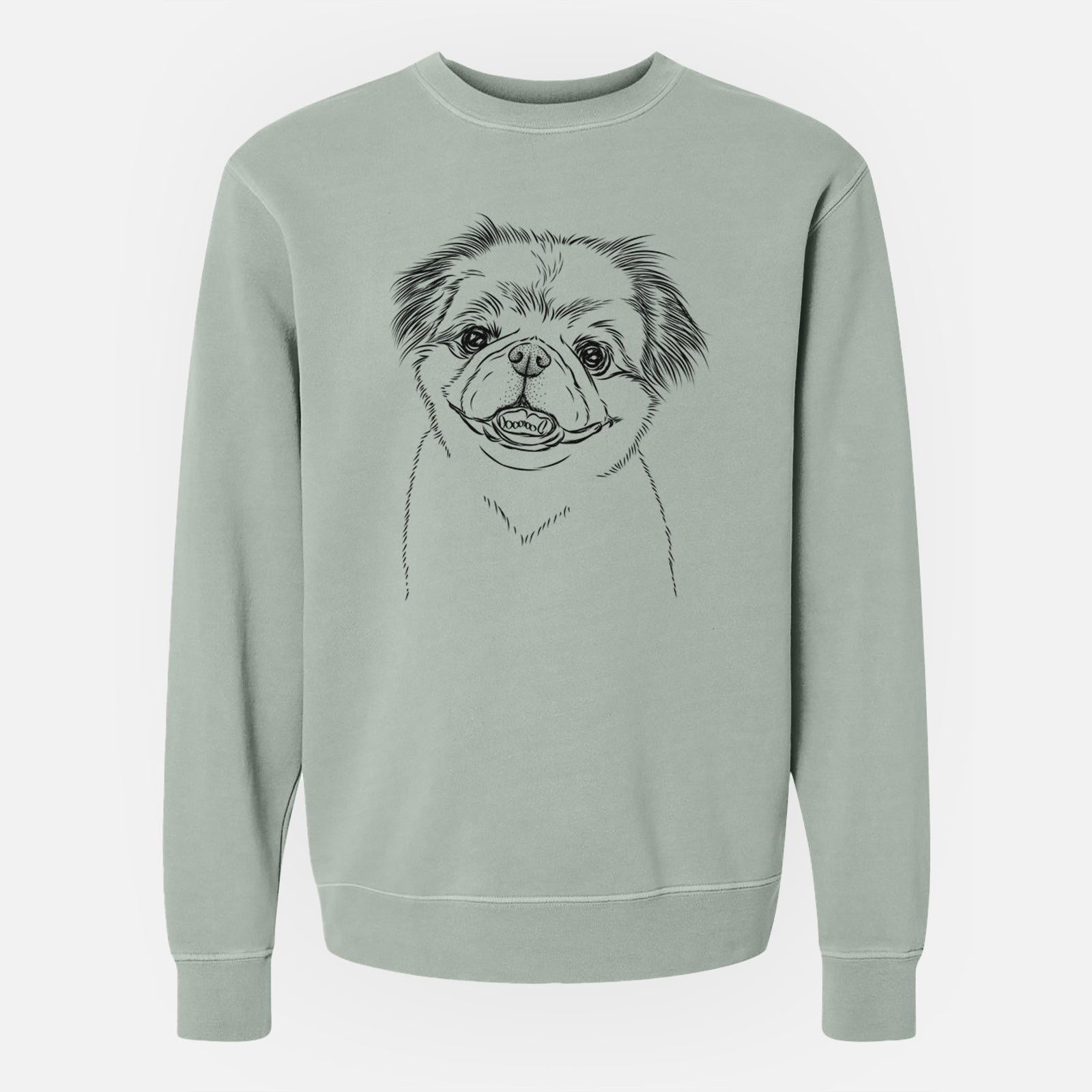 Bare Danny the Pekingese - Unisex Pigment Dyed Crew Sweatshirt