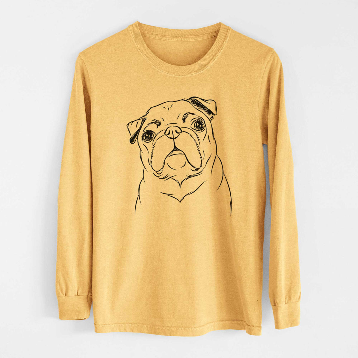 Bare Darling Chloe the Pug - Heavyweight 100% Cotton Long Sleeve