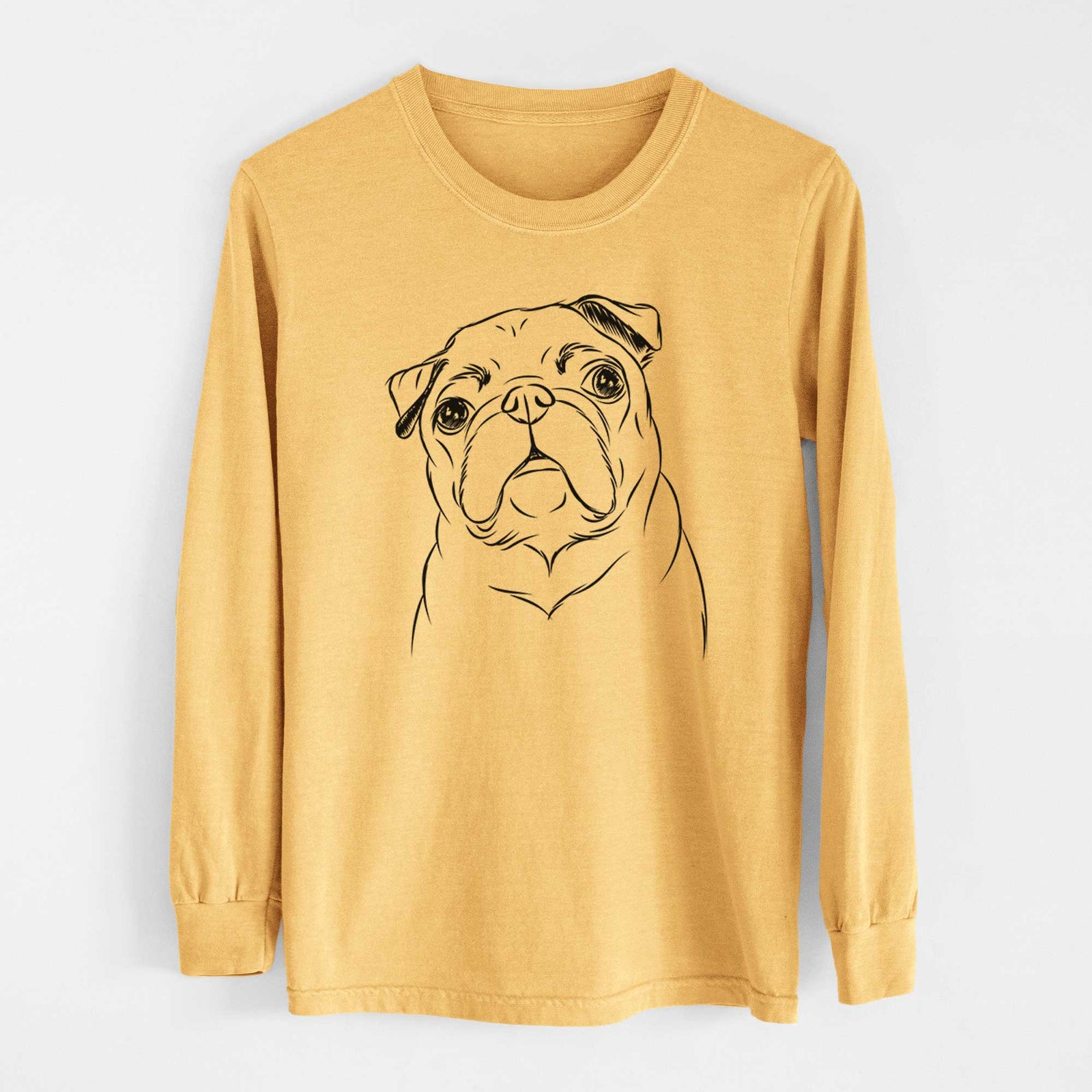 Bare Darling Chloe the Pug - Heavyweight 100% Cotton Long Sleeve