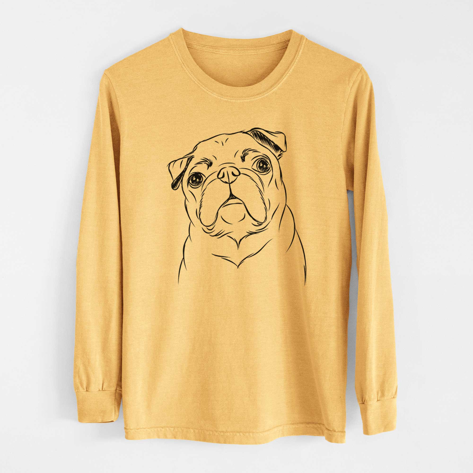 Bare Darling Chloe the Pug - Heavyweight 100% Cotton Long Sleeve