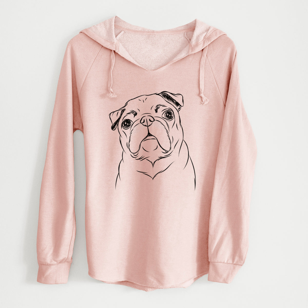Bare Darling Chloe the Pug - Cali Wave Hooded Sweatshirt